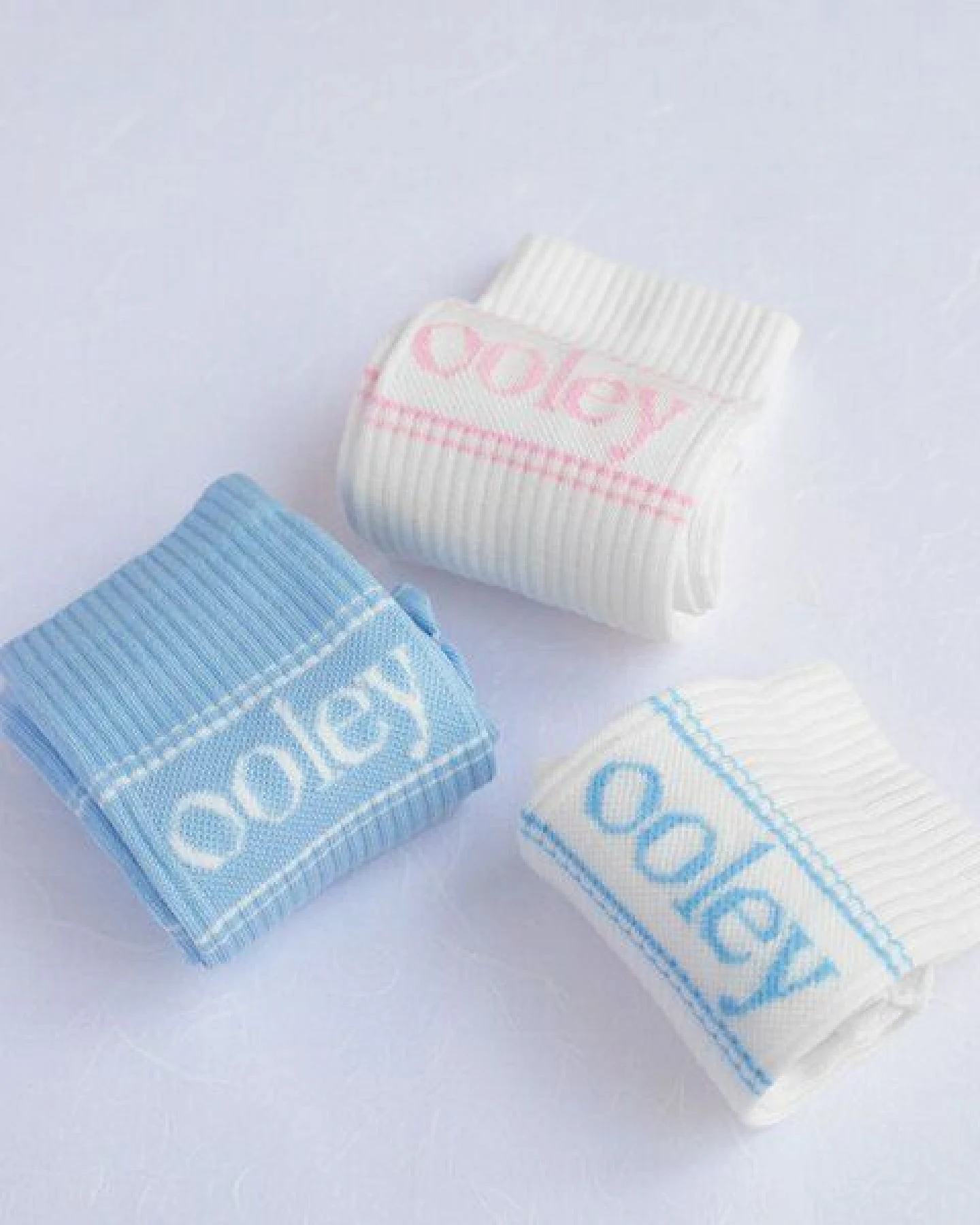 Socken "Ooley Pastel" aus Biobaumwolle made in Italy – Ansicht 2