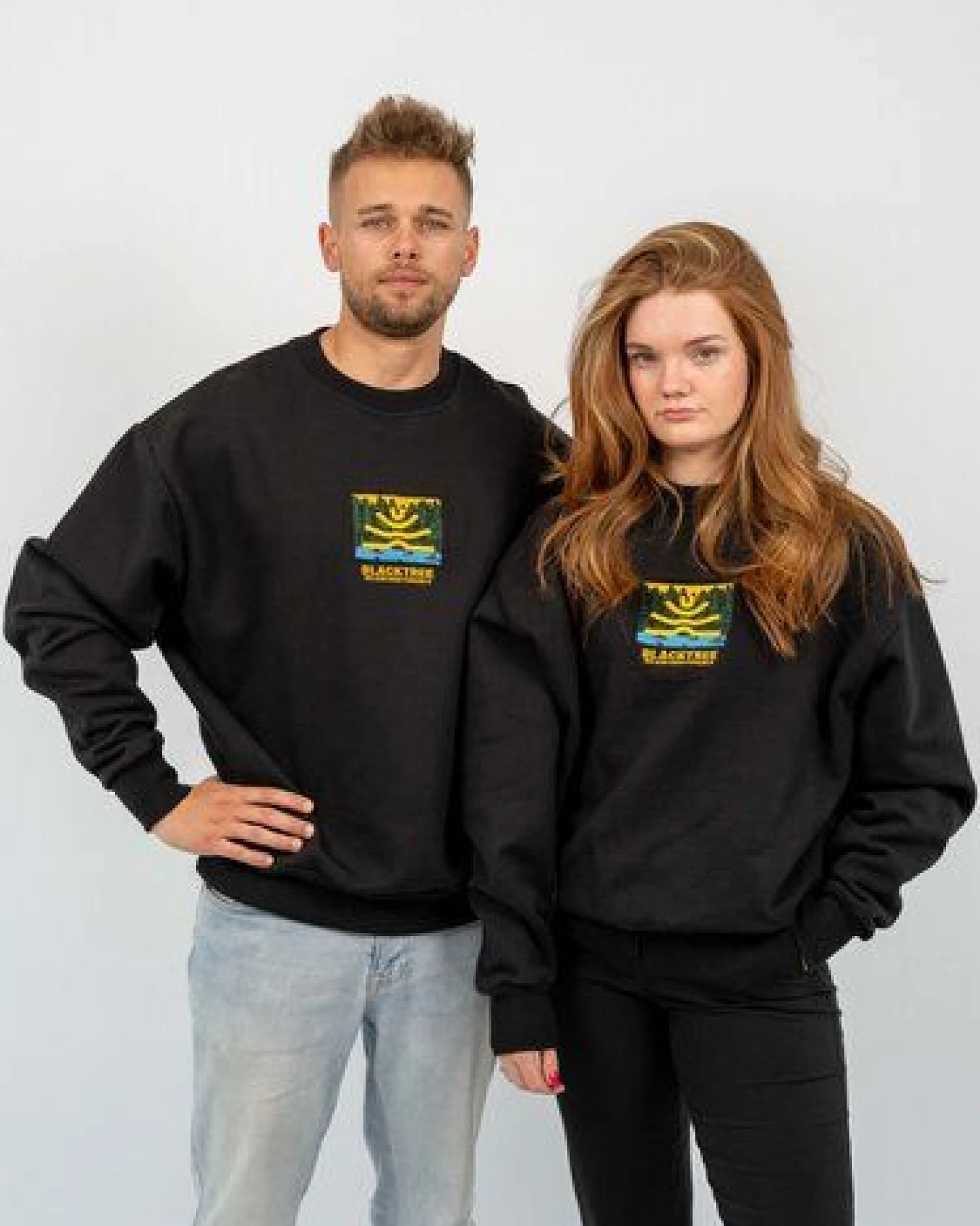 Black Tree Unisex Sweatshirt Rundhals Bio-Baumwolle Premium Qualität Fair Trade – Ansicht 2