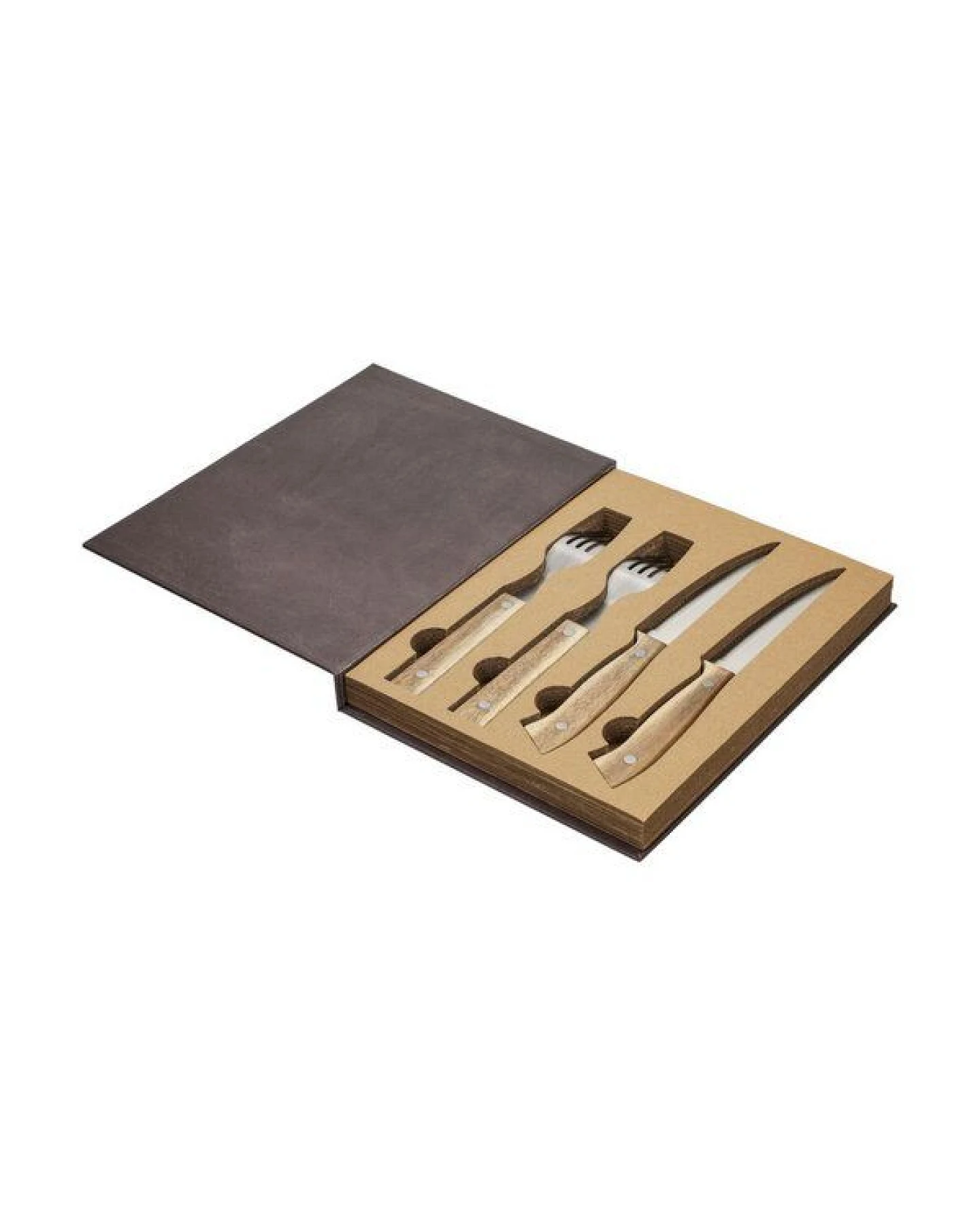 elasto Hochwertiges Besteckset "Casano" aus Akazienholz - Perfektes Geschenk – Ansicht 3
