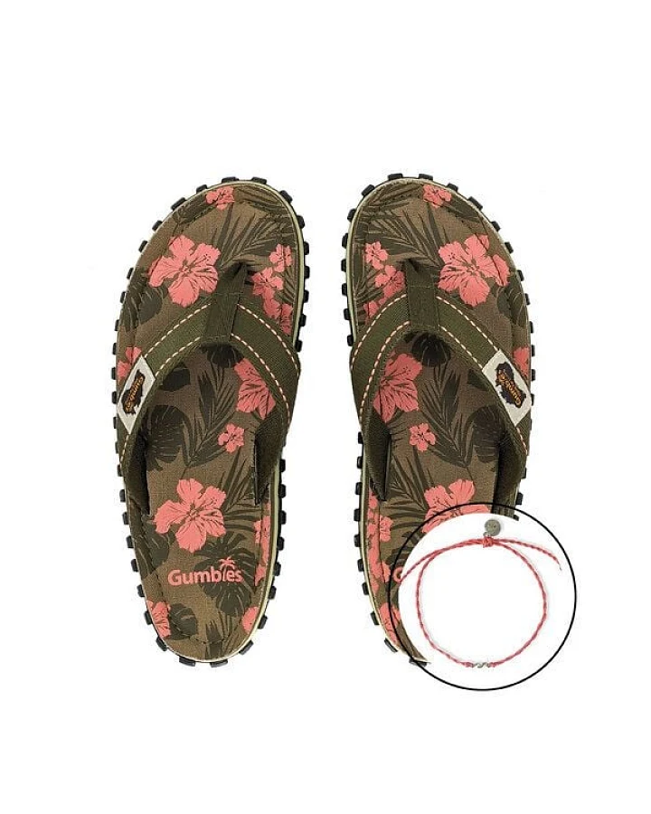 GUMBIES Kids Set – Jungle mit Fußkettchen Wava – Coral