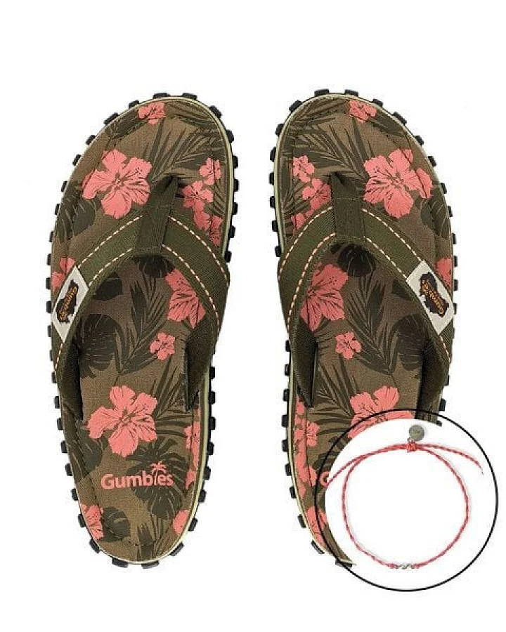 GUMBIES Kids Set – Jungle mit Fußkettchen Wava – Coral