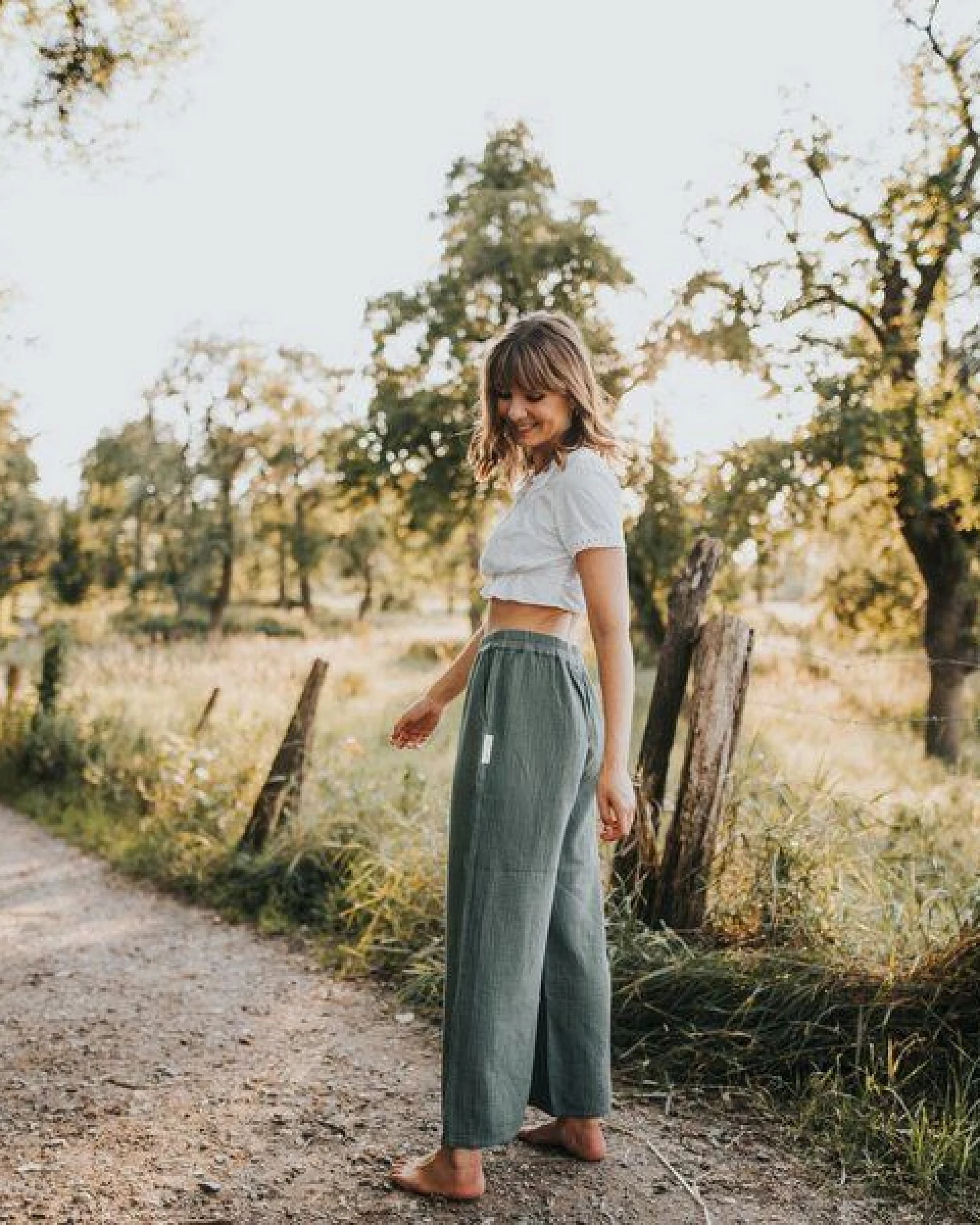 NORDLICHT Damen Hose aus Bio-Baumwolle Musselin LEJA – Ansicht 4