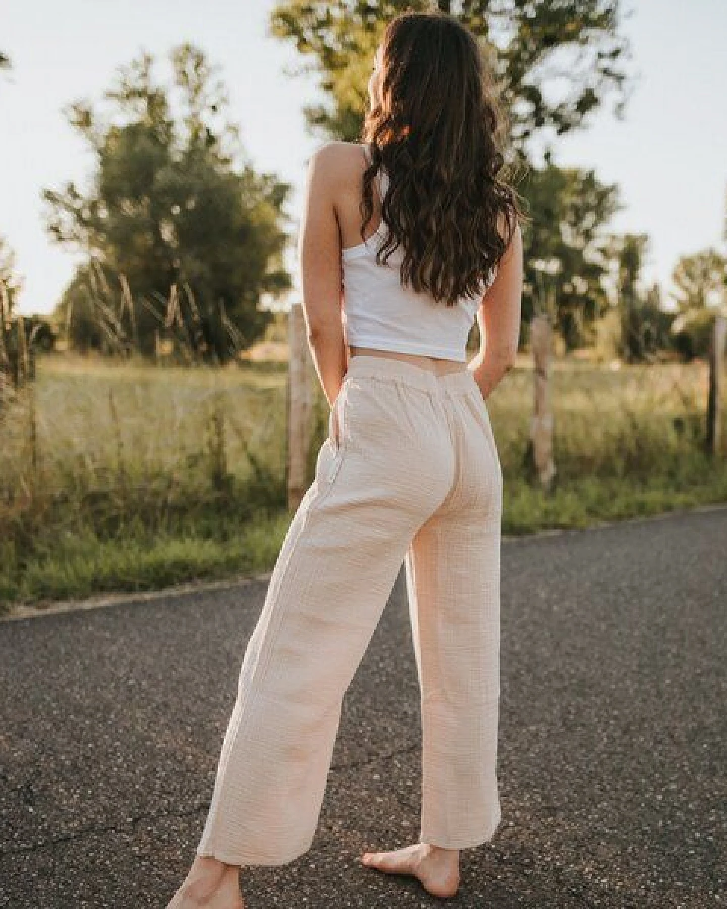 NORDLICHT Damen Hose aus Bio-Baumwolle Musselin LEJA – Ansicht 3