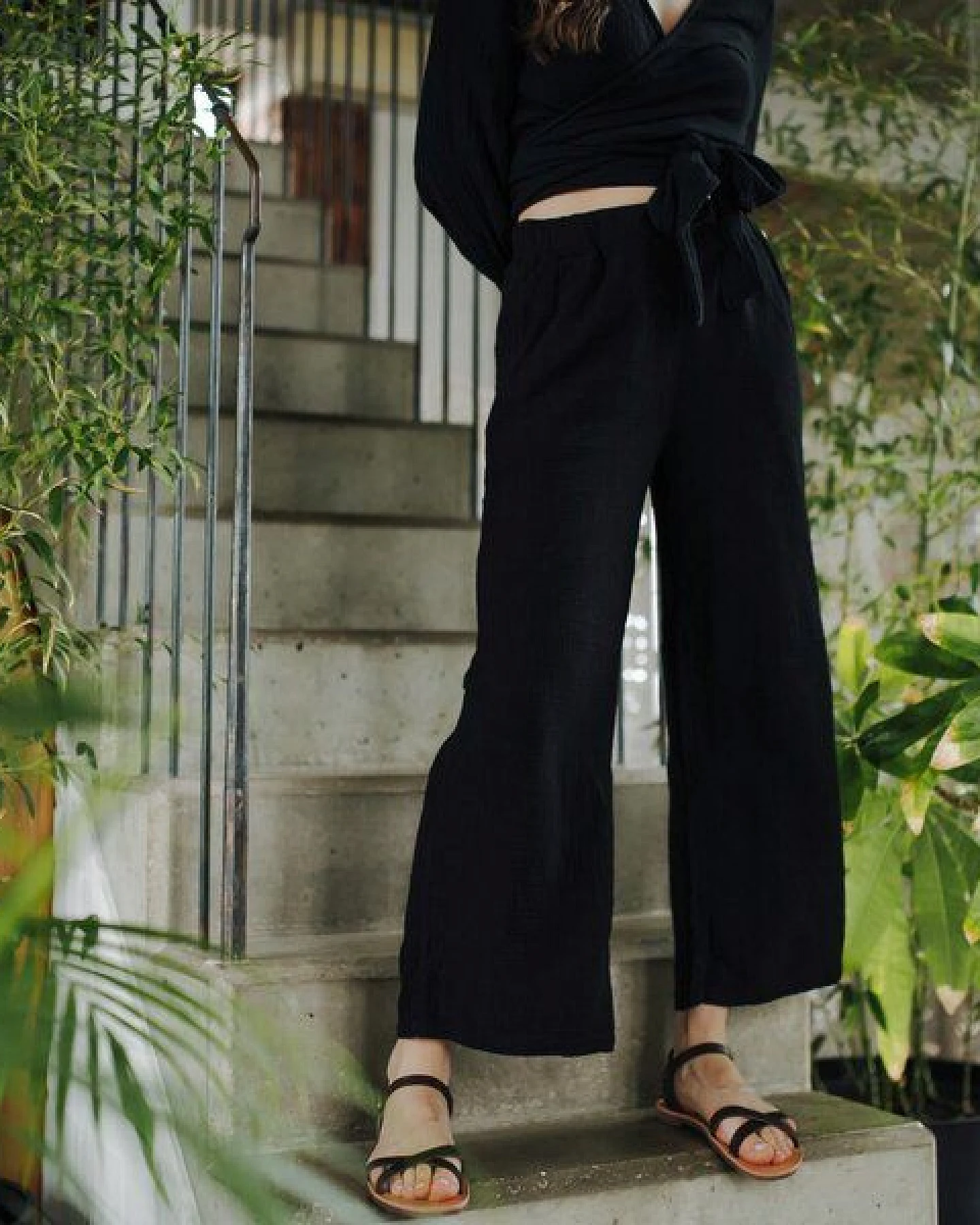 NORDLICHT Damen Hose aus Bio-Baumwolle Musselin LEJA – Ansicht 3