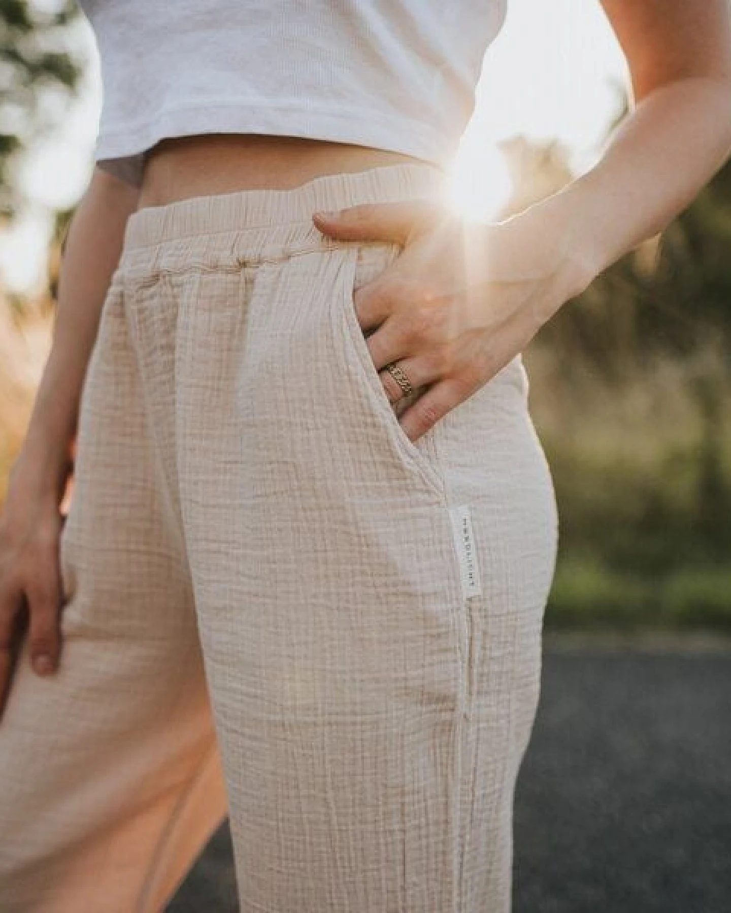 NORDLICHT Damen Hose aus Bio-Baumwolle Musselin LEJA – Ansicht 4