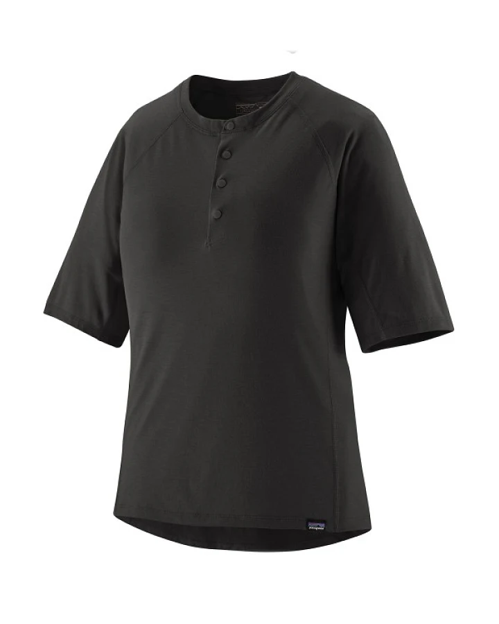Patagonia - Women's Cap Cool Trail Bike Henley - Radtrikot Gr XS schwarz
