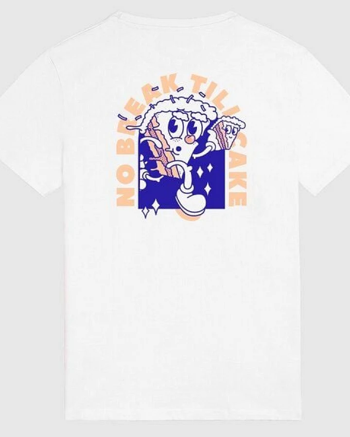 runamics Cake Break T-Shirt, Biobaumwolle, unisex, weiß