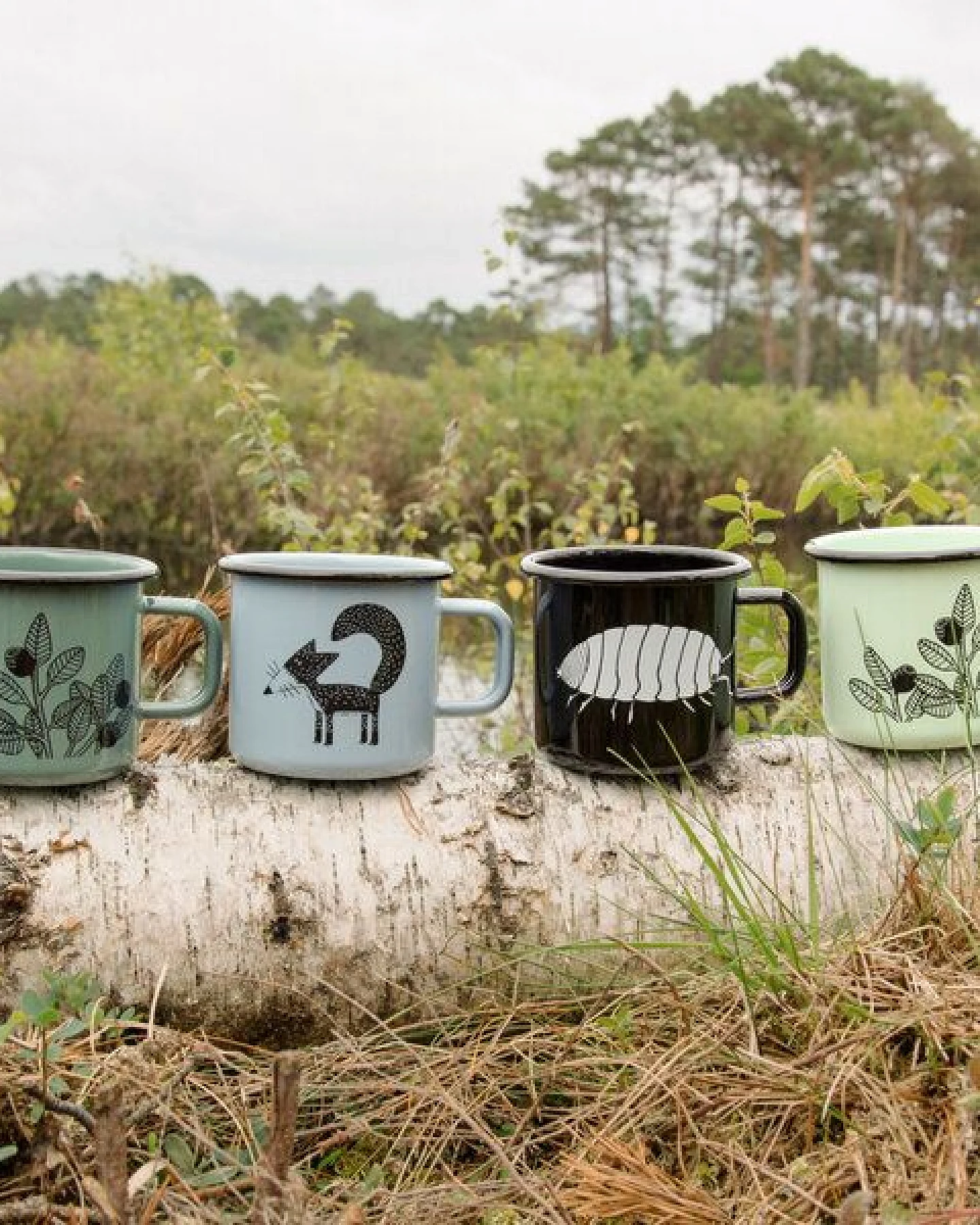 Cmig 4er-Set Emaille Tasse – Ansicht 2