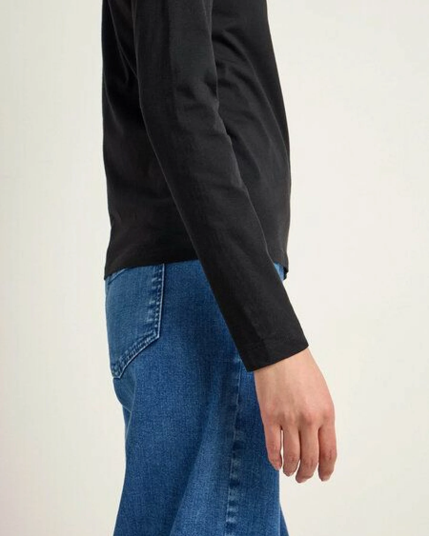 LANIUS Rollkragenshirt aus Bio-Baumwolle – Ansicht 4