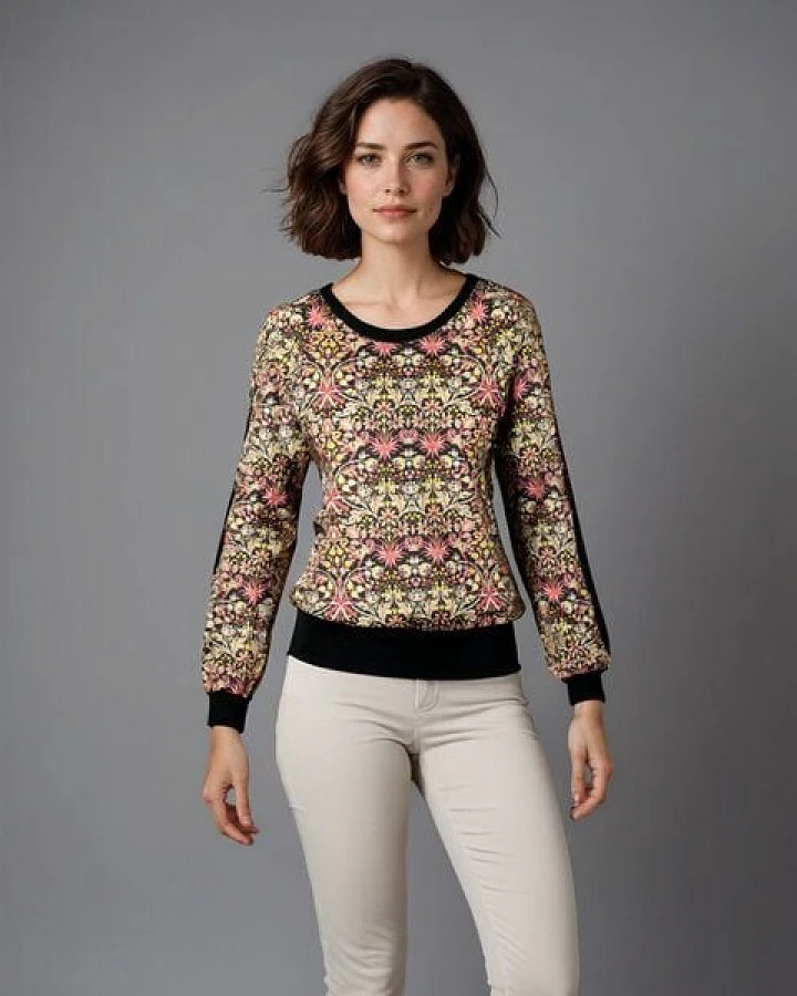 Bluse Mandala aus Bio Baumwolle von Lasalina