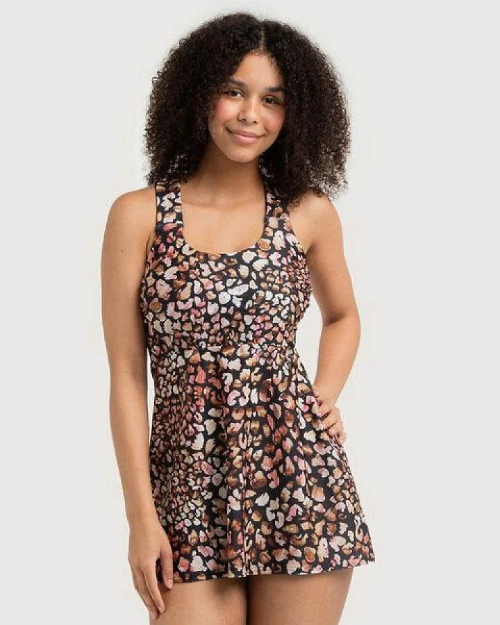 Frija Omina Recycling Badekleid / Tankini Mare Muster