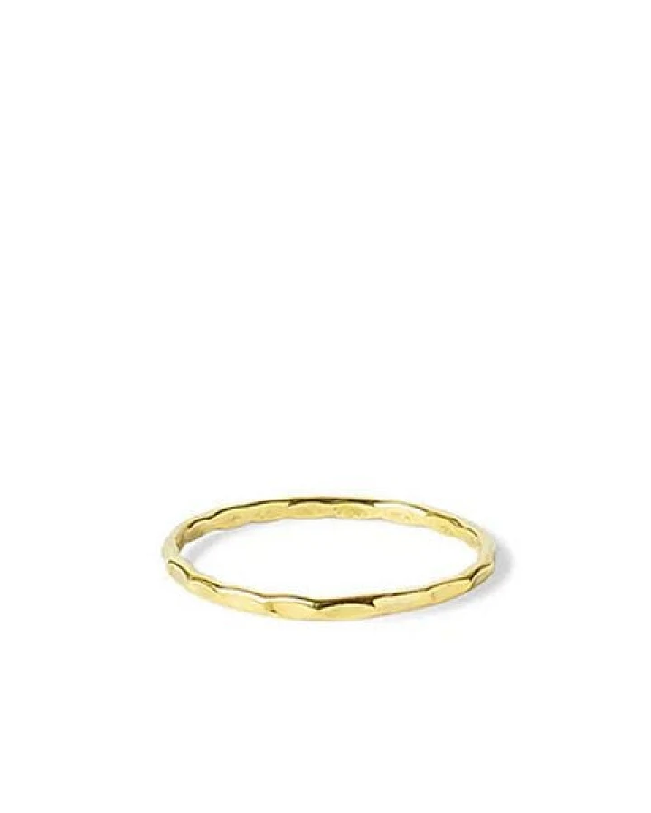 ting goods Zarter Ring gehämmert, aus Messing oder Sterling Silber
