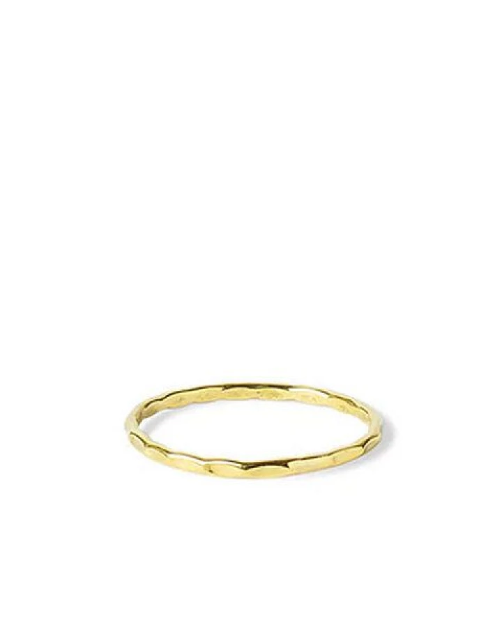 ting goods Zarter Ring gehämmert, aus Messing oder Sterling Silber