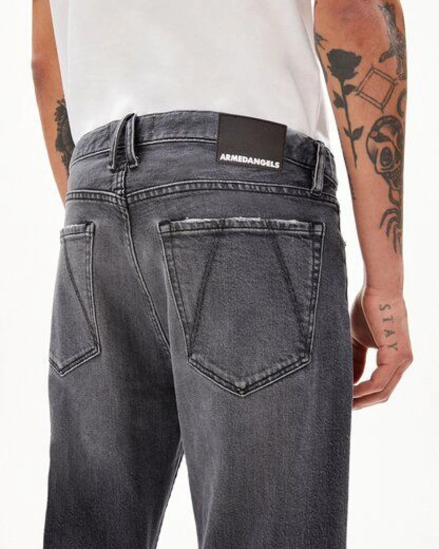 ARMEDANGELS AAUSTIN Herren Relaxed Tapered Jeans Bio-Baumwoll Mix Comfort-Stretch – Ansicht 3