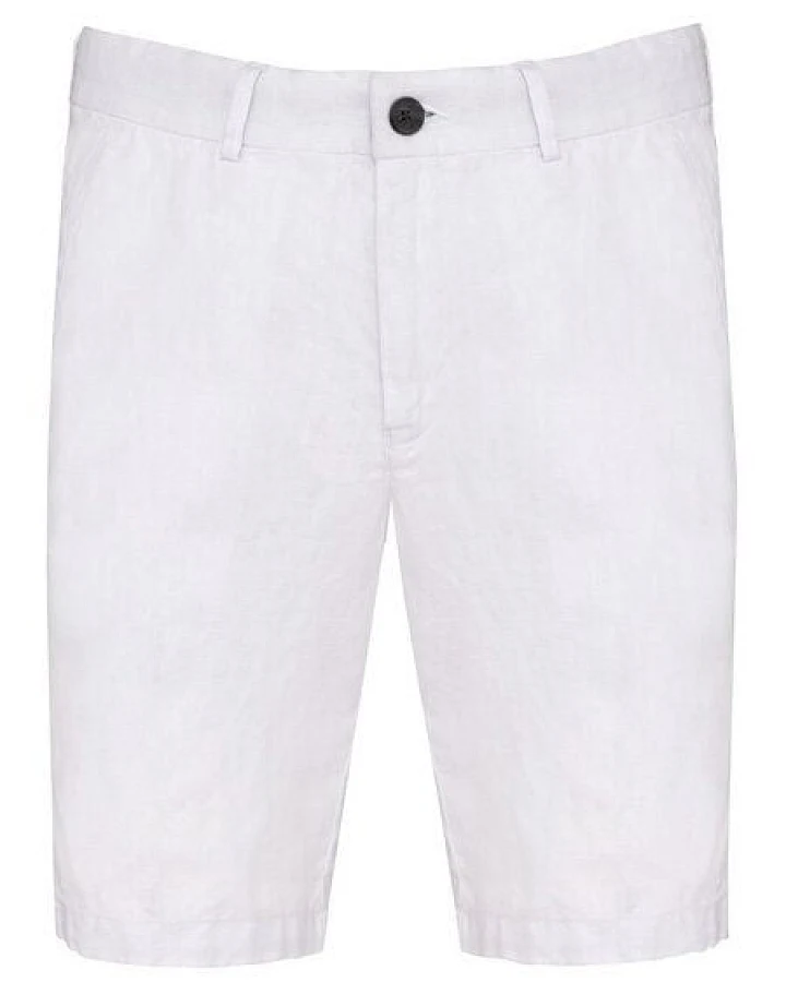 YTWOO Herren Bermuda-Shorts aus 100% Leinen