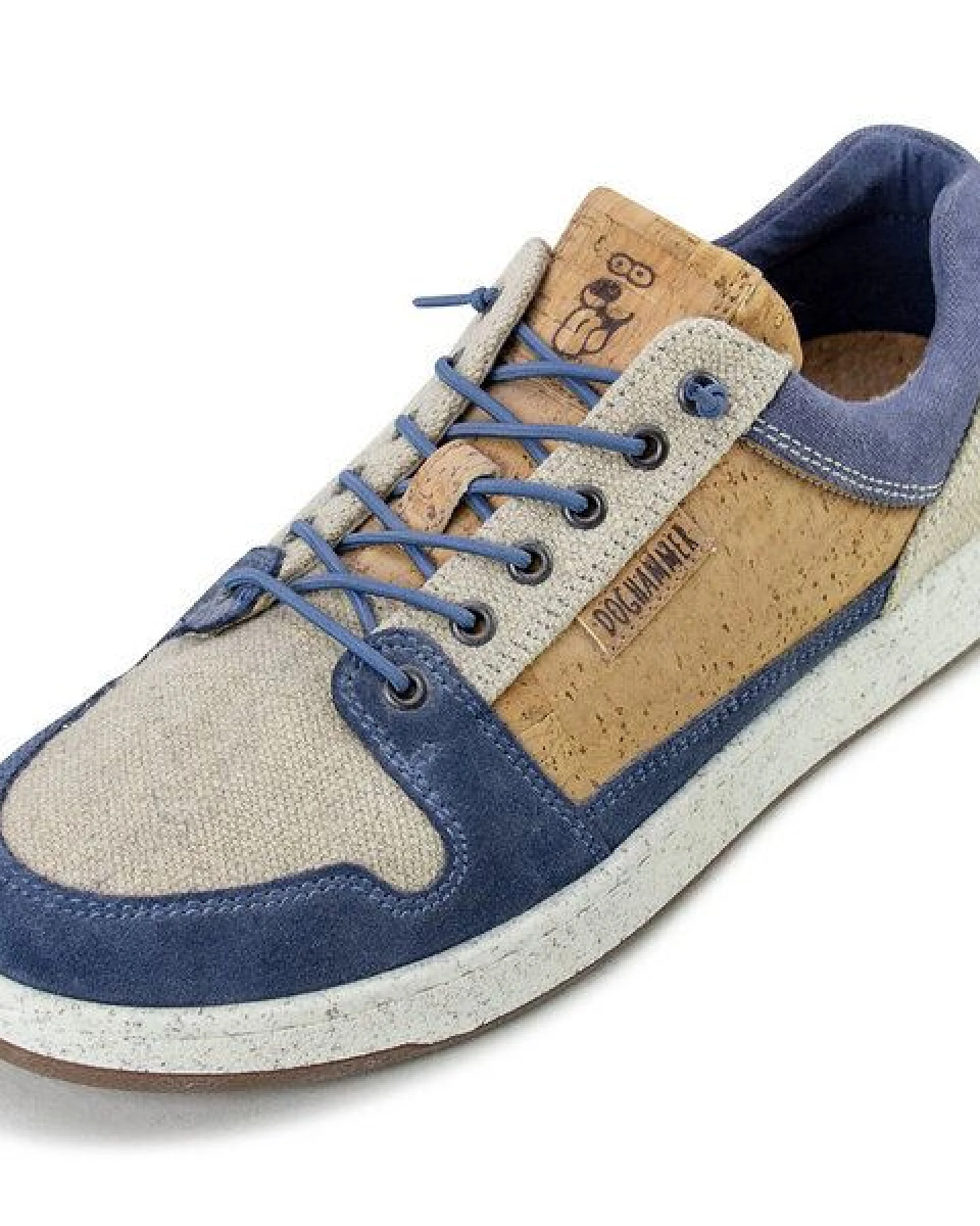 Doghammer Nachhaltiger Sneaker für Herren mit recyceltem Kork - Natural Commuter indigo – Ansicht 2
