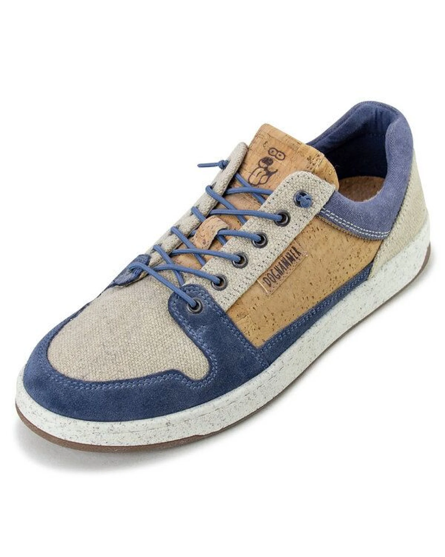 Doghammer Nachhaltiger Sneaker für Herren mit recyceltem Kork - Natural Commuter indigo – Ansicht 2