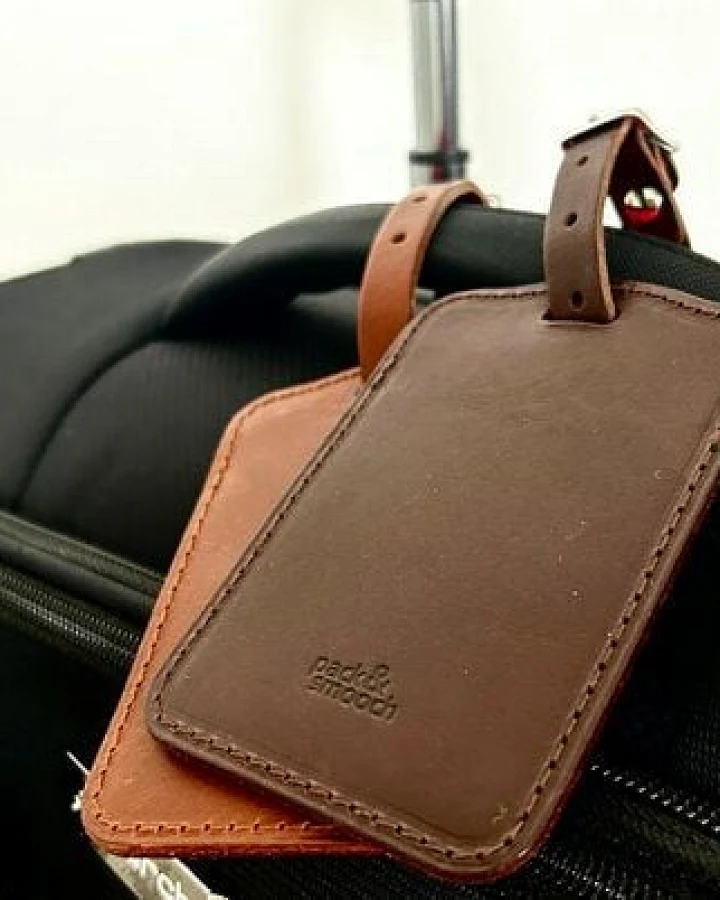 Pack & Smooch Kofferanhänger, Gepäckanhänger aus Leder - Handmade in Germany