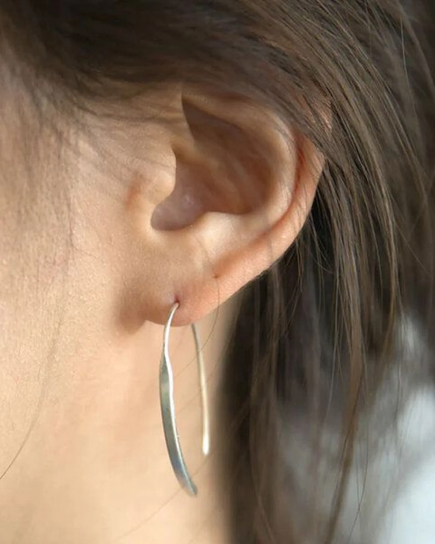 ting goods Ohrringe Dent, aus Messing oder Silber – Ansicht 2