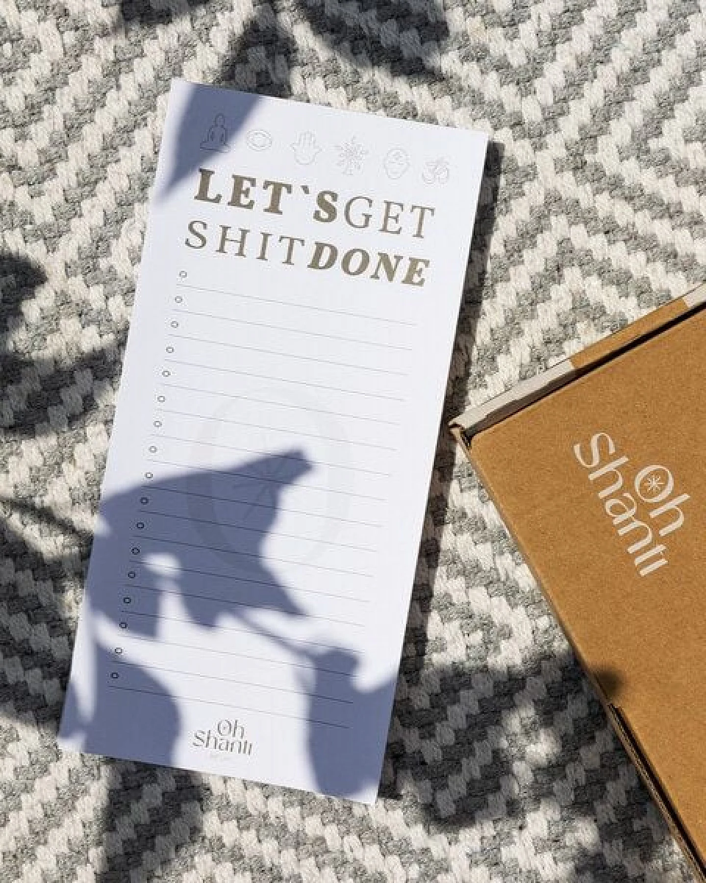 Oh Shanti To-Do Notizblock "Let's get shit done" – Ansicht 4