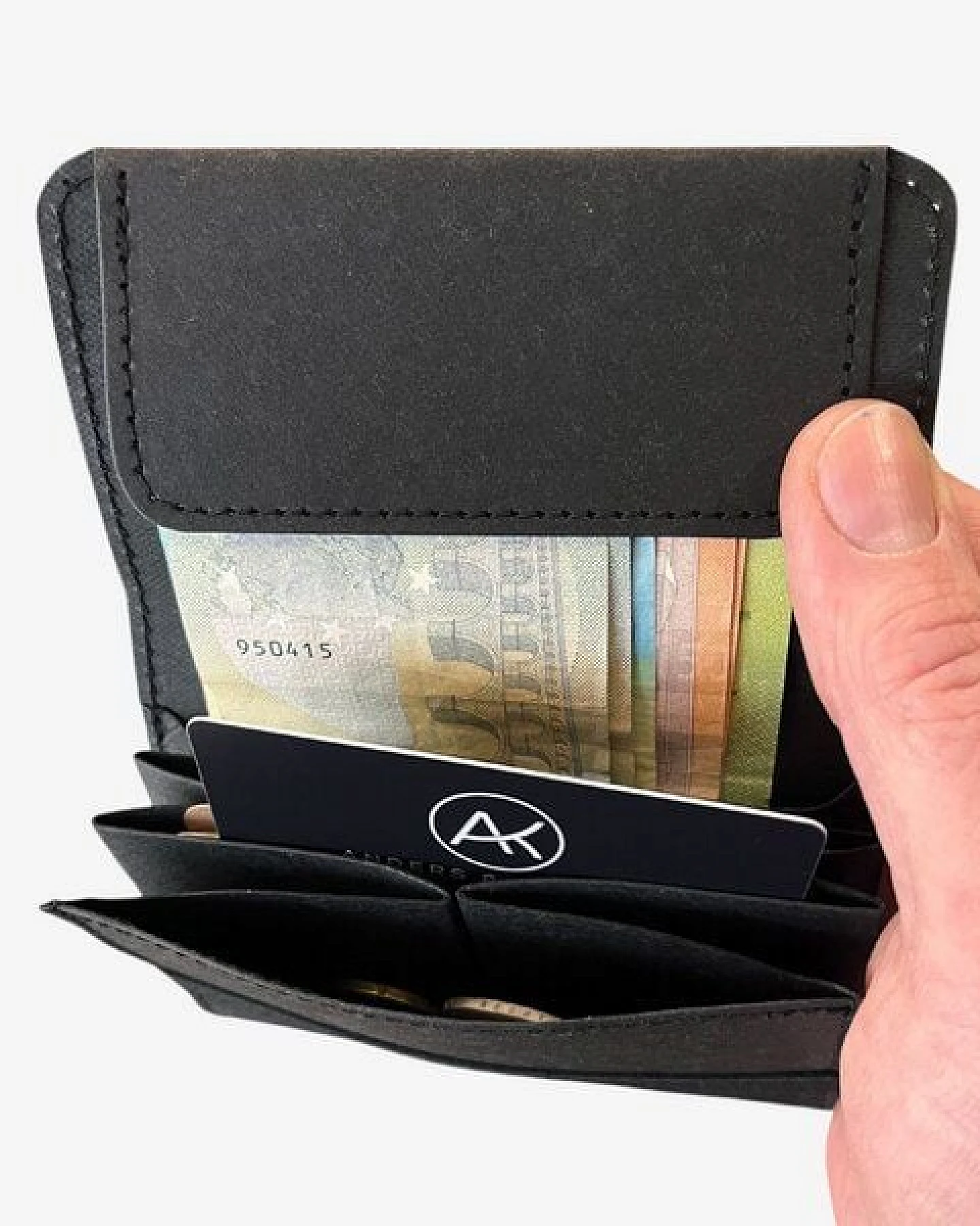 ANDERS & KOMISCH Mittelgroßes Portemonnaie mit RFID Schutz - A&K KOMPAKT – Ansicht 3