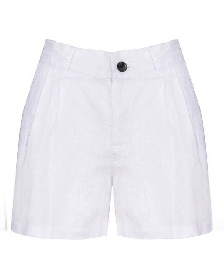 YTWOO Damen Shorts aus 100% Leinen