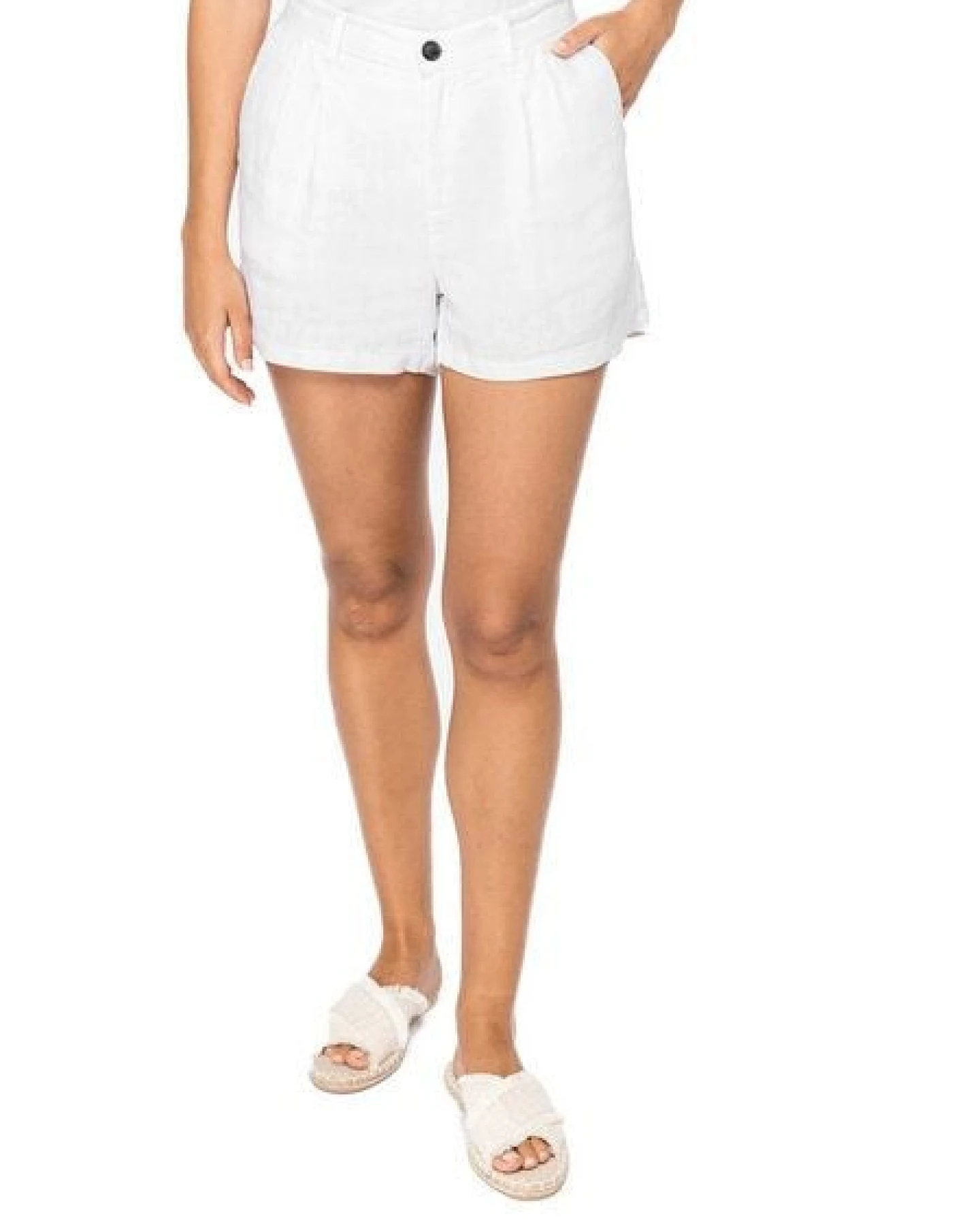 YTWOO Damen Shorts aus 100% Leinen – Ansicht 4