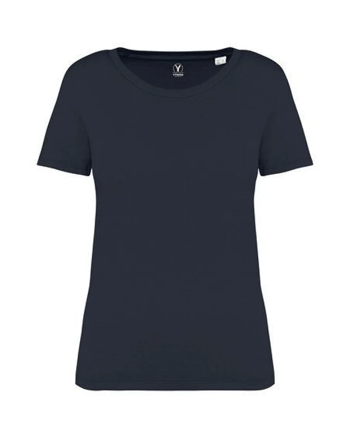 YTWOO Ausgewaschenes Damen T-Shirt aus 100% Bio-Baumwolle