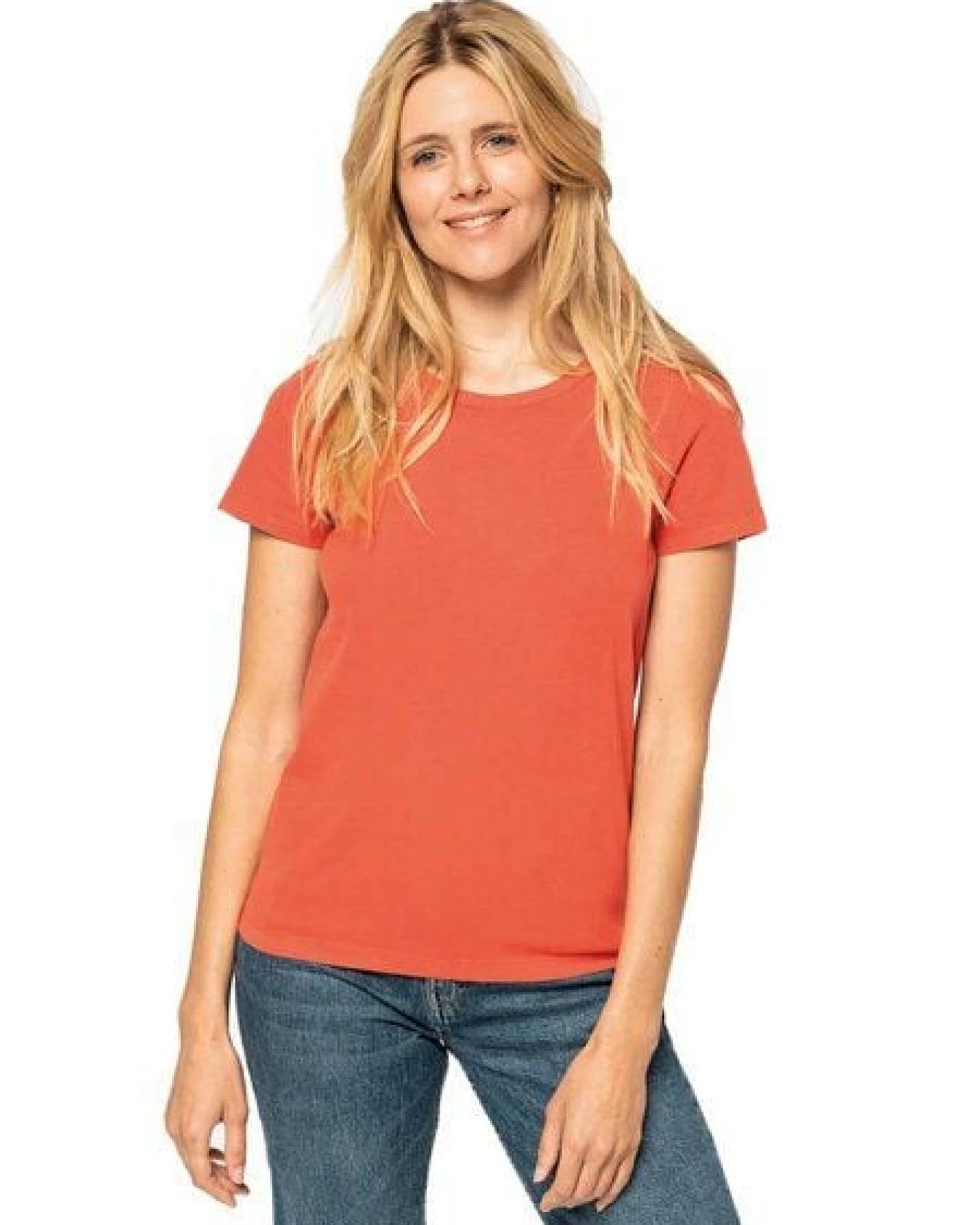 YTWOO Ausgewaschenes Damen T-Shirt aus 100% Bio-Baumwolle – Ansicht 4