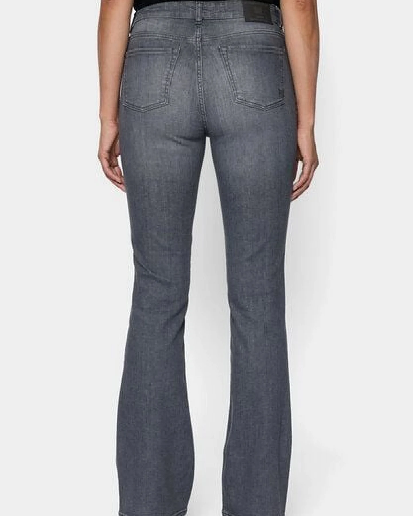 FUTURE:PEOPLE. 01:02 BOOTCUT - MID WAIST- Damen Jeans aus Bio-Baumwoll-Stretch - Fabric made in Italy (30102 0 1000) – Ansicht 4