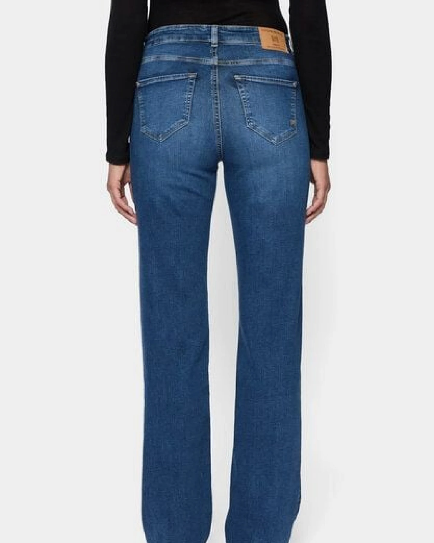 FUTURE:PEOPLE. 06:00 WIDE LEG - MID WAIST- Damen Jeans aus weichem Stretch-Denim aus Bio-Baumwoll-Mix (30600 0 1008) – Ansicht 4