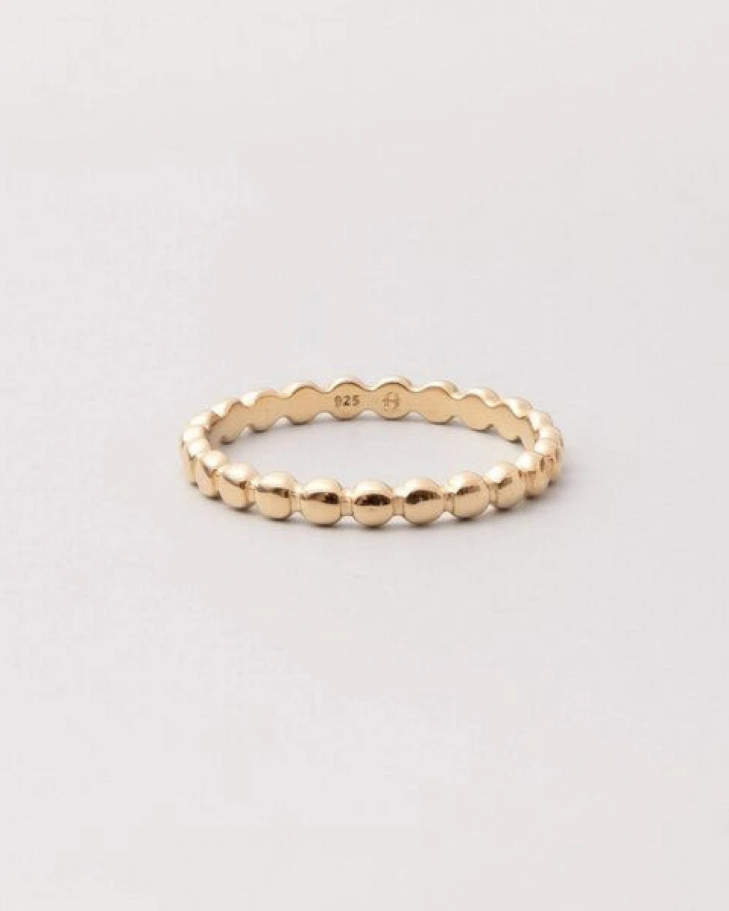fejn jewelry Ring 'flat ball' flacher Kugelring – Ansicht 3