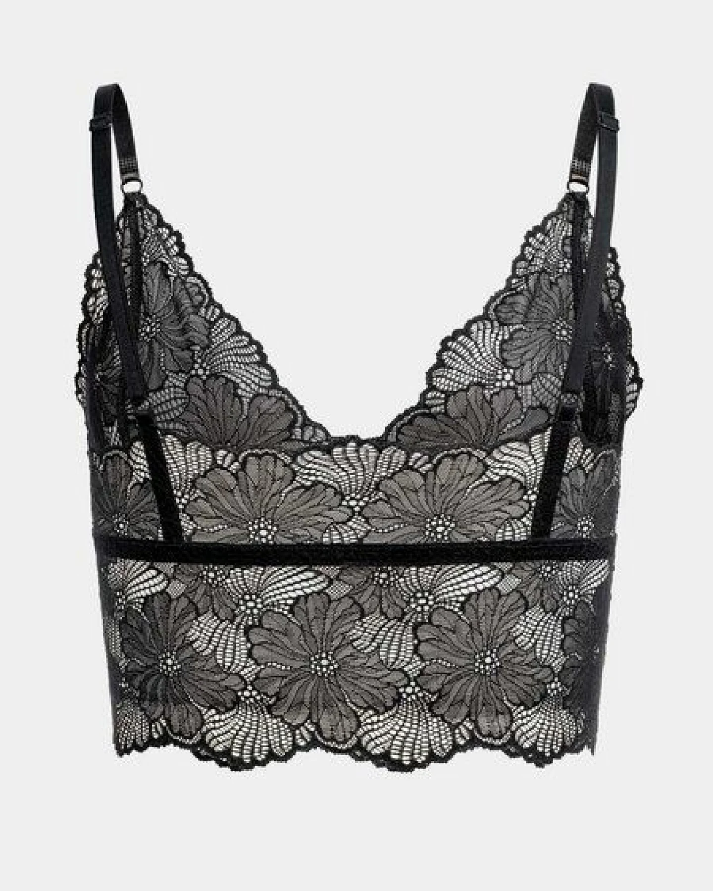 erlich textil Classy Lace Bralette, bügelloses Bustier mit Spitze, made in Europe – Ansicht 4