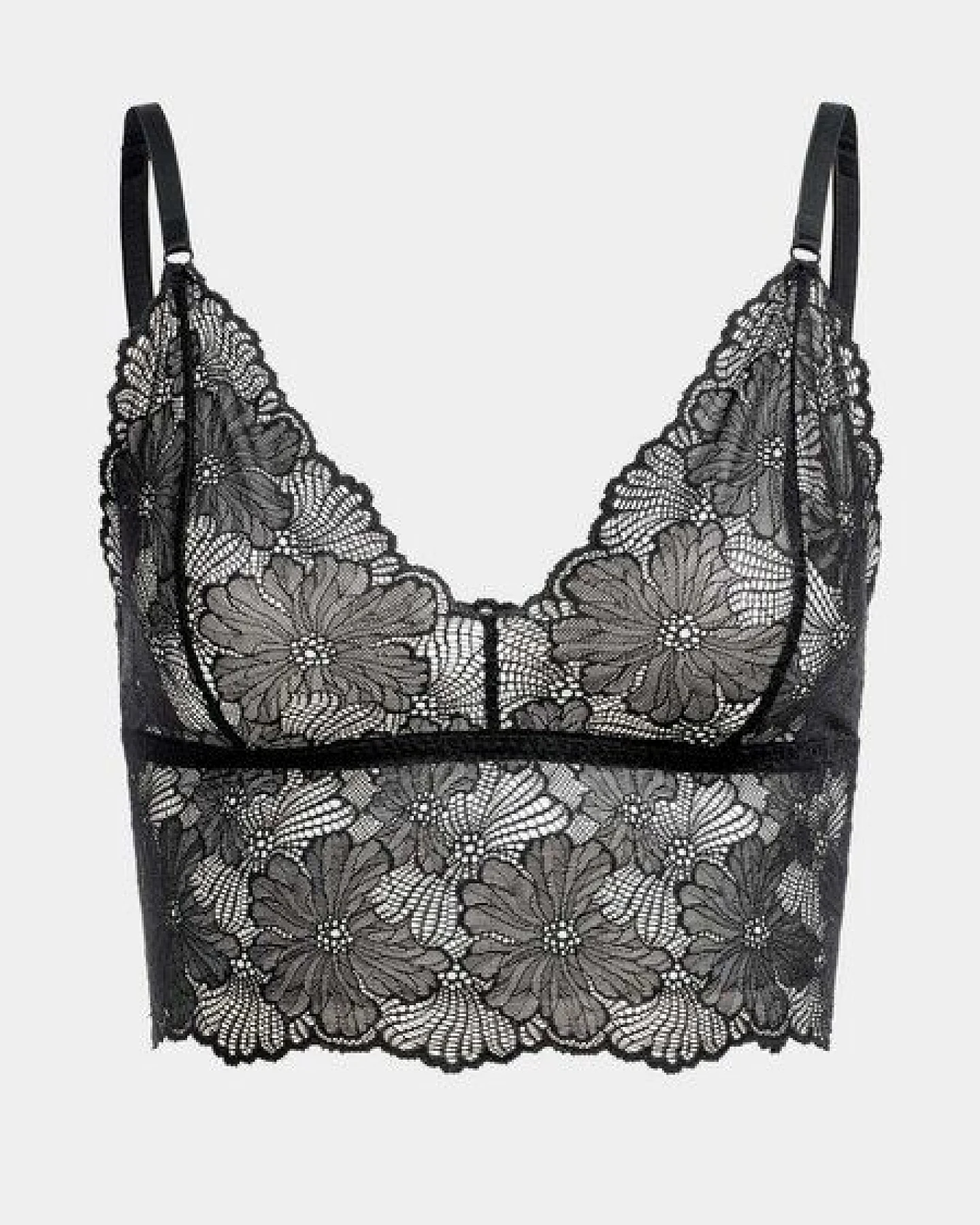 erlich textil Classy Lace Bralette, bügelloses Bustier mit Spitze, made in Europe – Ansicht 3