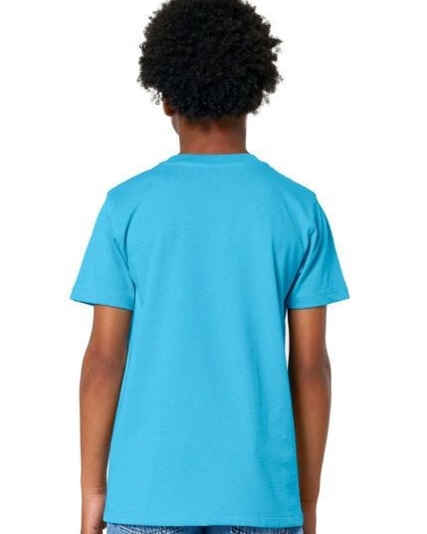 FellHerz Kinder T-Shirt Faultier neptune blau aus 100% Biobaumwolle – Ansicht 3