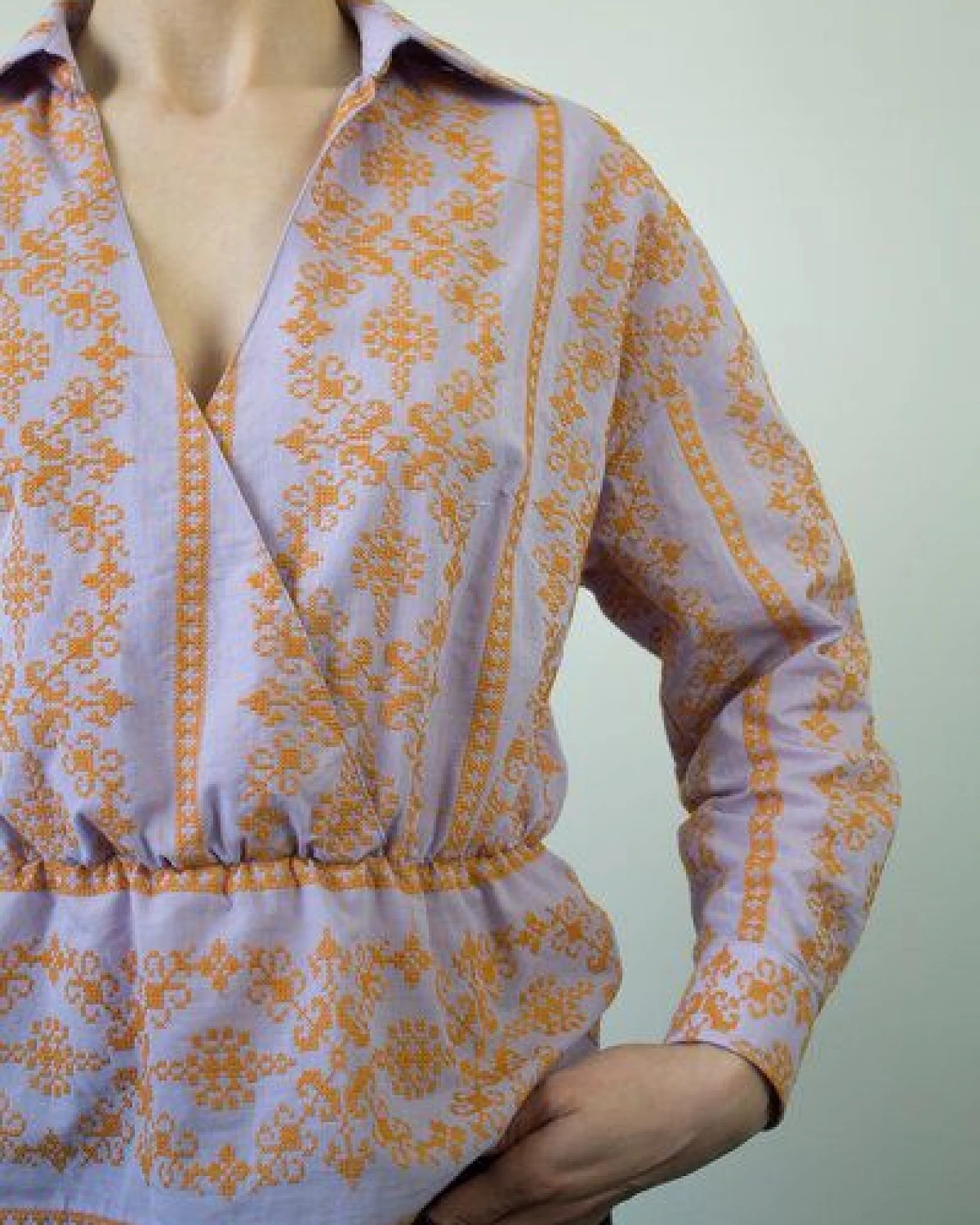 Skrabak bestickte Bluse aus Bio-Baumwolle – Ansicht 3