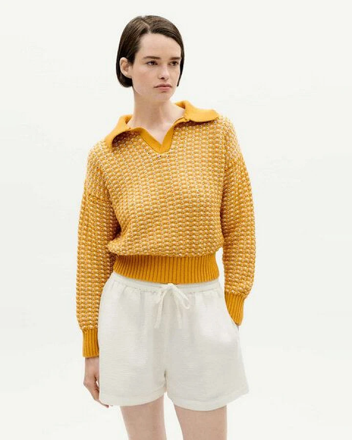 THINKING MU Shorts Geranio Loop undyed
