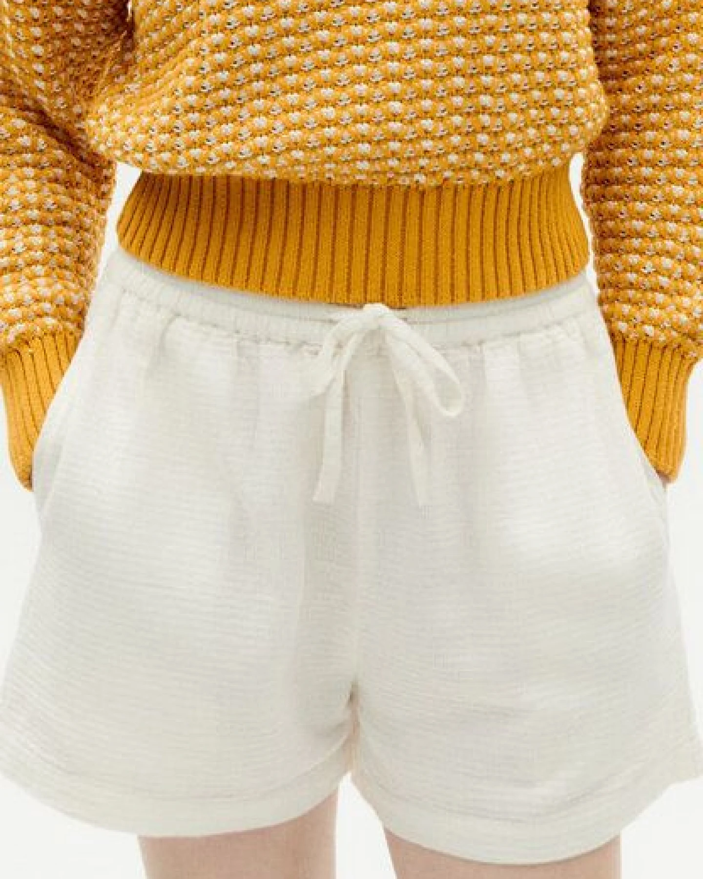 THINKING MU Shorts Geranio Loop undyed – Ansicht 4