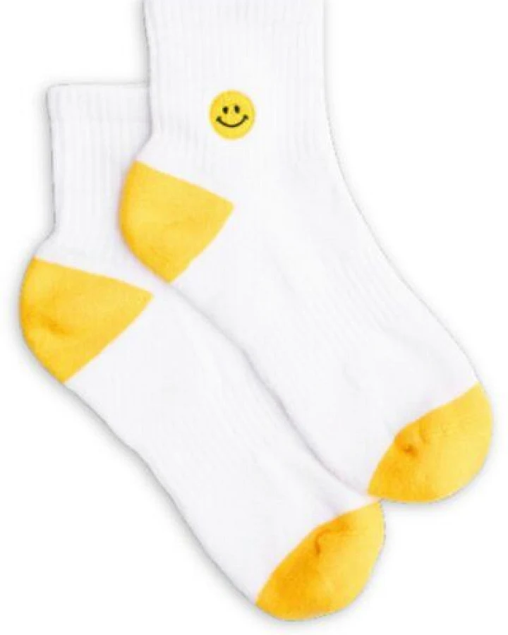 Natural Vibes Smiley Quarter Socken