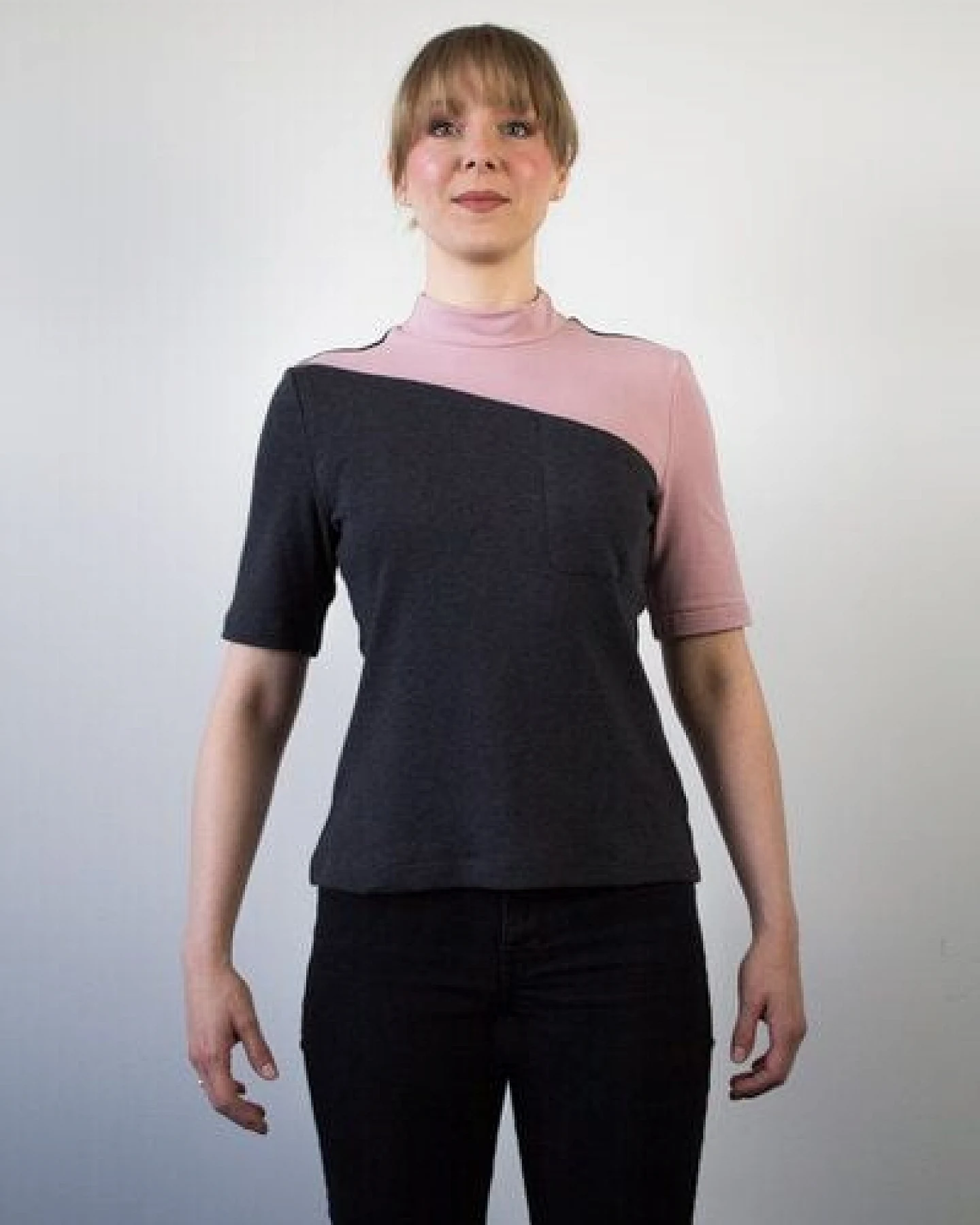 Skrabak Shirt Siggi aus Bio-Baumwolle zweifarbig – Ansicht 2