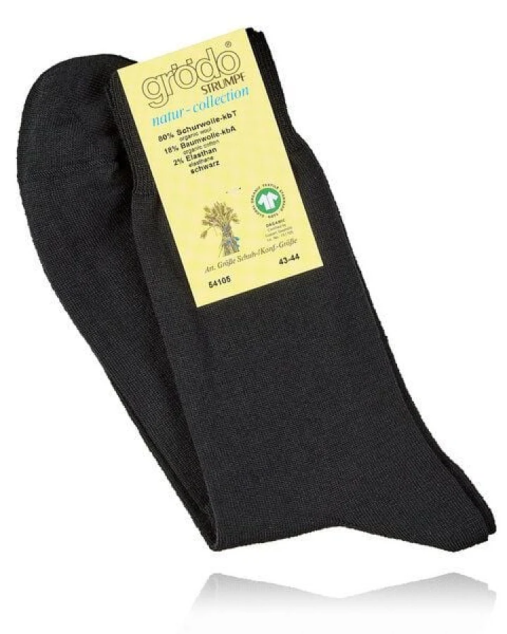 grödo Gemütliche Wollsocken mit Baumwollanteil, alles Bio, für Damen und Herren (3er Pack)