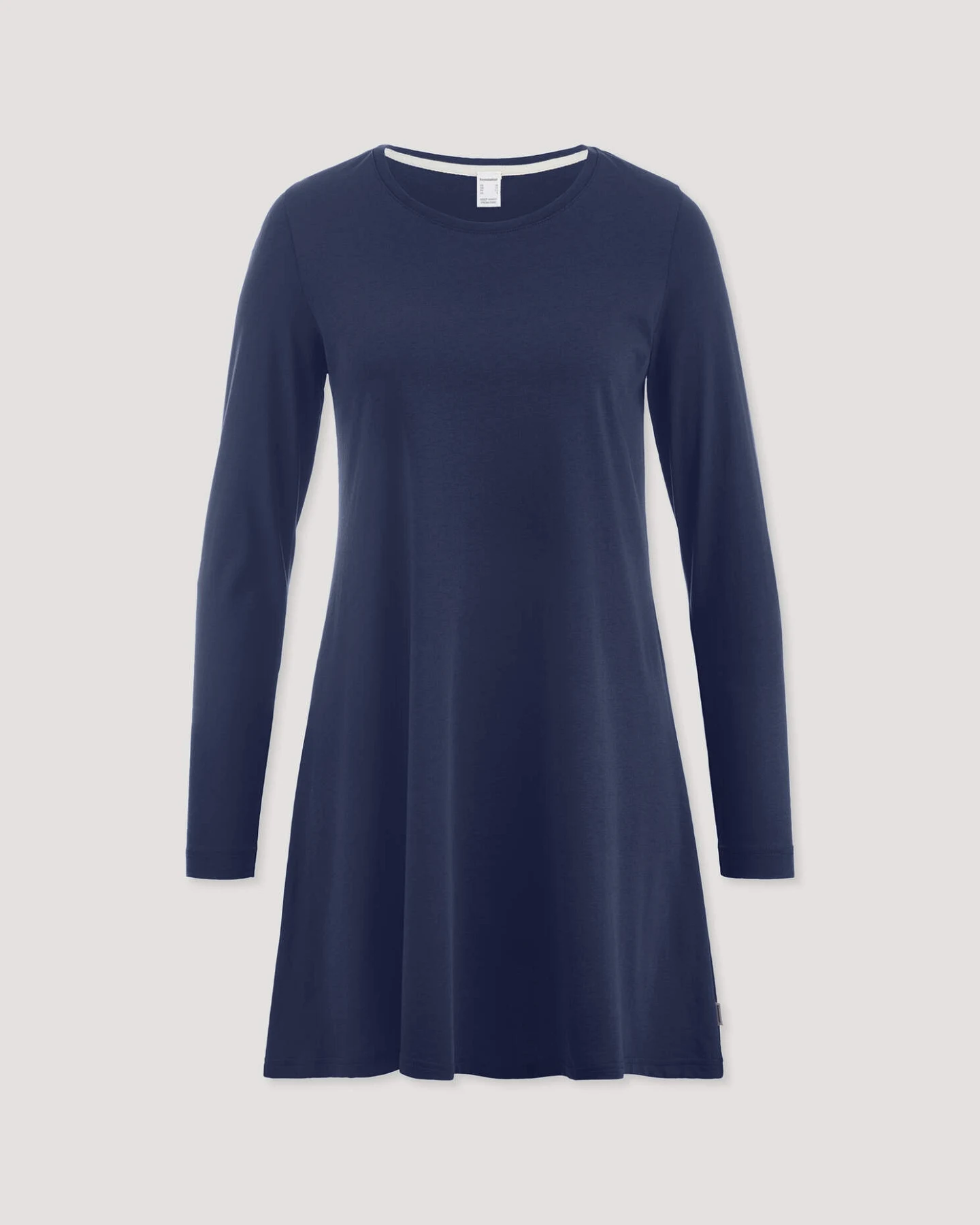 hessnatur Damen Nachthemd PURE COTTON aus Bio-Baumwolle - blau - Größe 38 – Ansicht 3