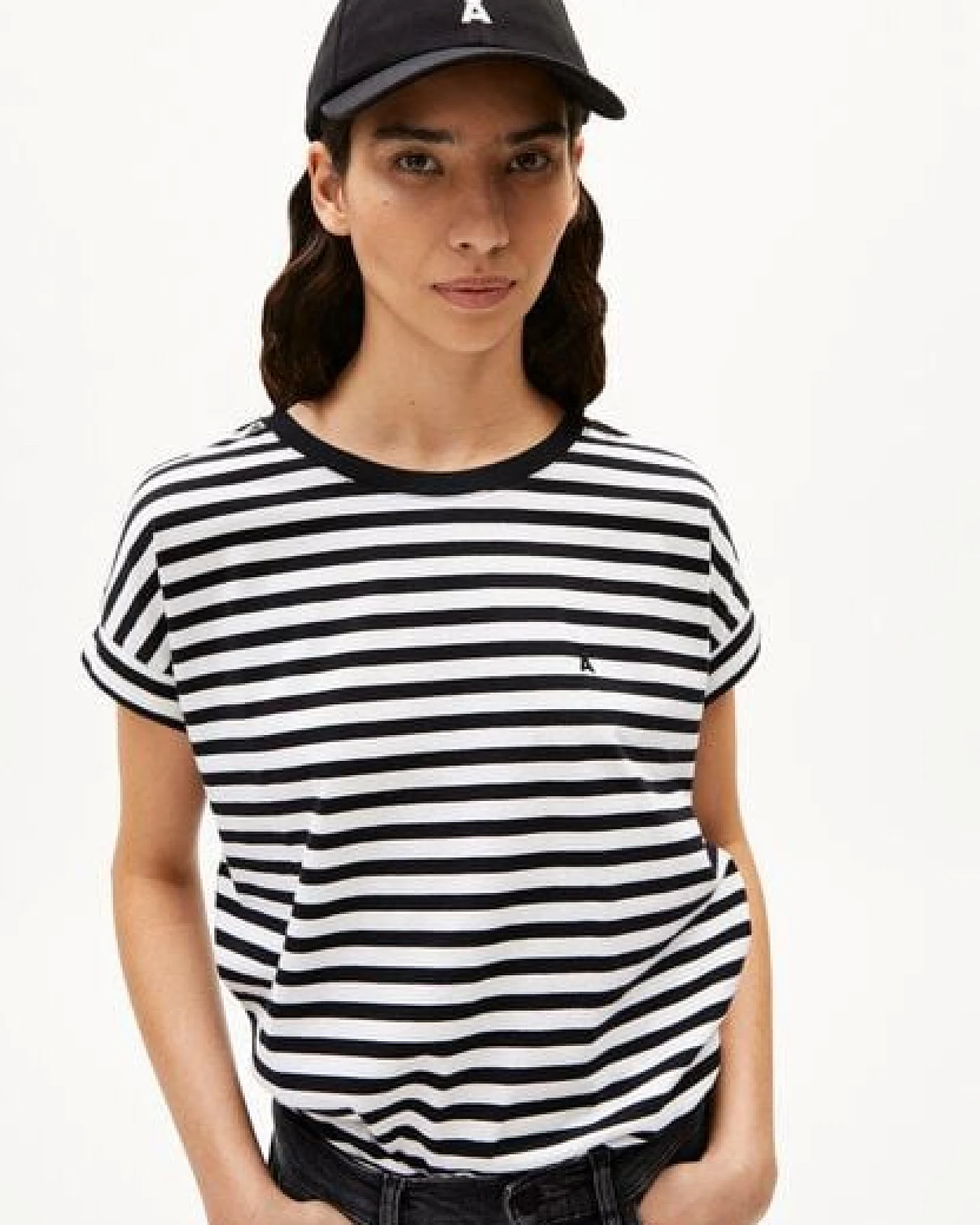 ARMEDANGELS IDAARA STRIPES Damen T-Shirt aus Bio-Baumwolle – Ansicht 3