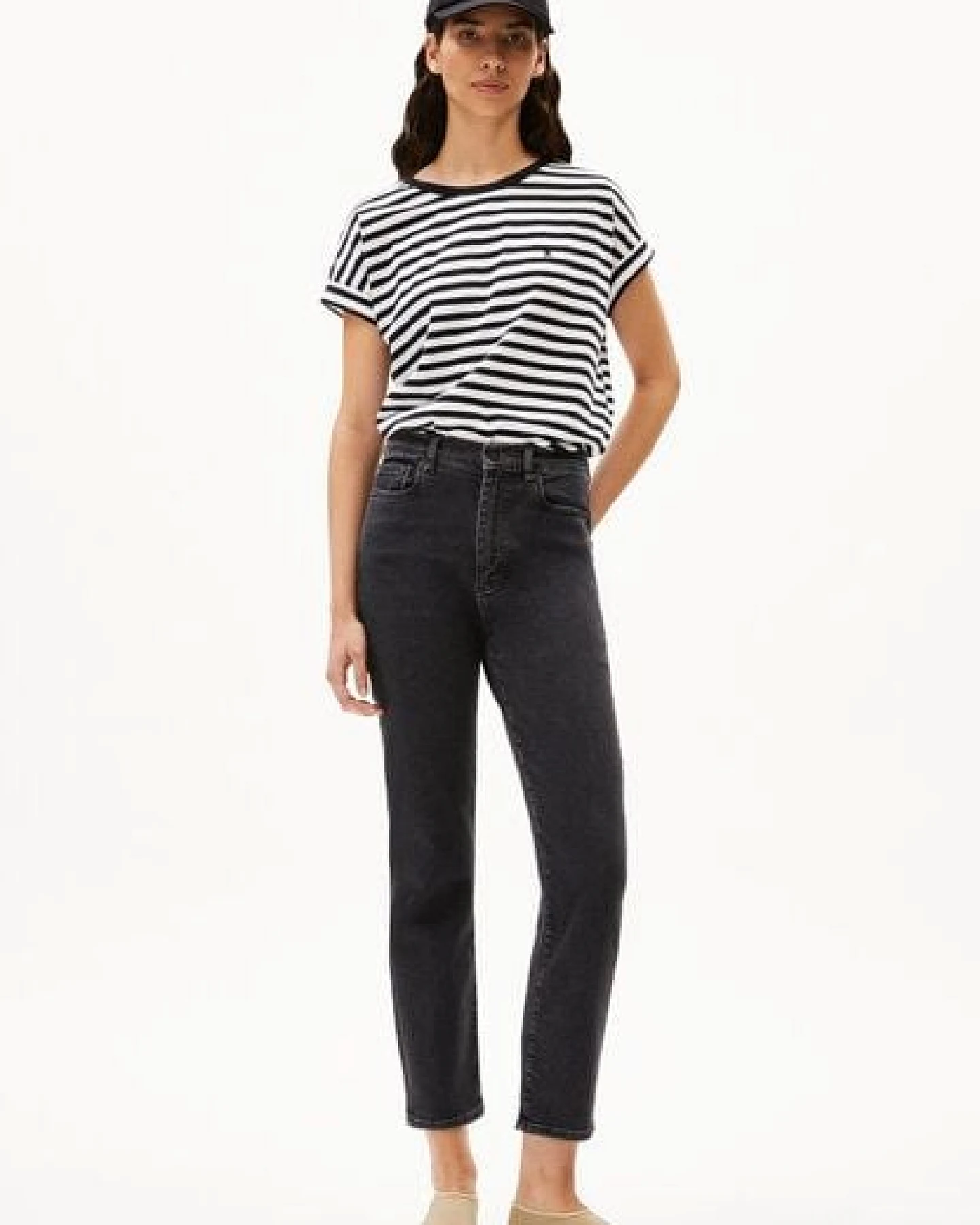 ARMEDANGELS IDAARA STRIPES Damen T-Shirt aus Bio-Baumwolle – Ansicht 4