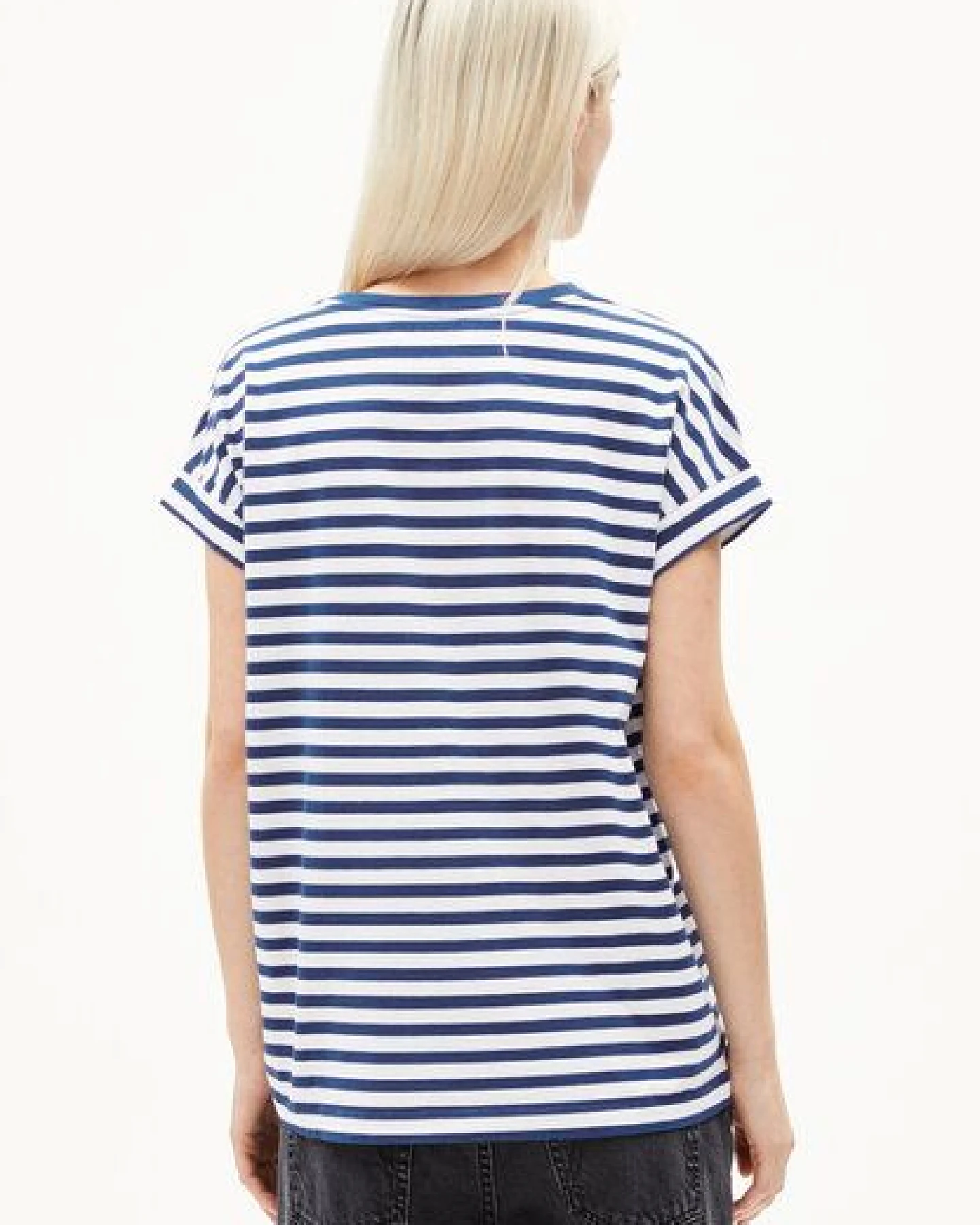 ARMEDANGELS IDAARA STRIPES Damen T-Shirt aus Bio-Baumwolle – Ansicht 2
