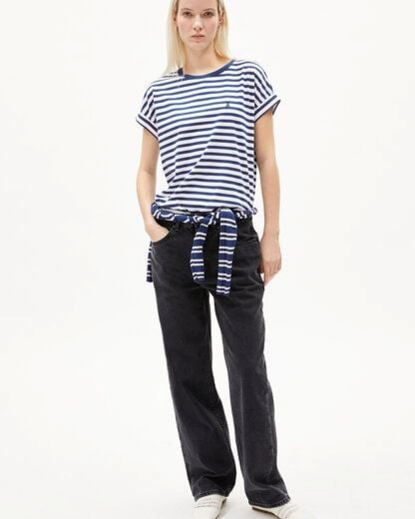 ARMEDANGELS IDAARA STRIPES Damen T-Shirt aus Bio-Baumwolle – Ansicht 4