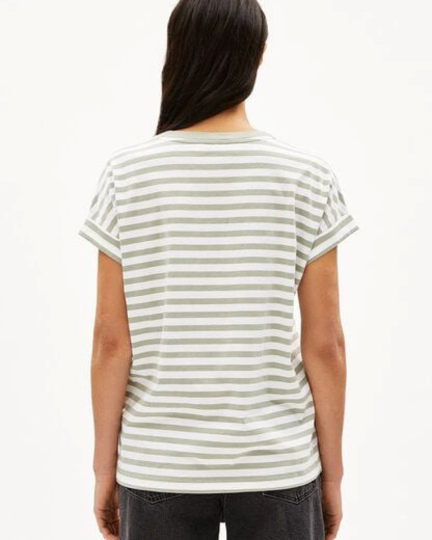ARMEDANGELS IDAARA STRIPES Damen T-Shirt aus Bio-Baumwolle – Ansicht 2