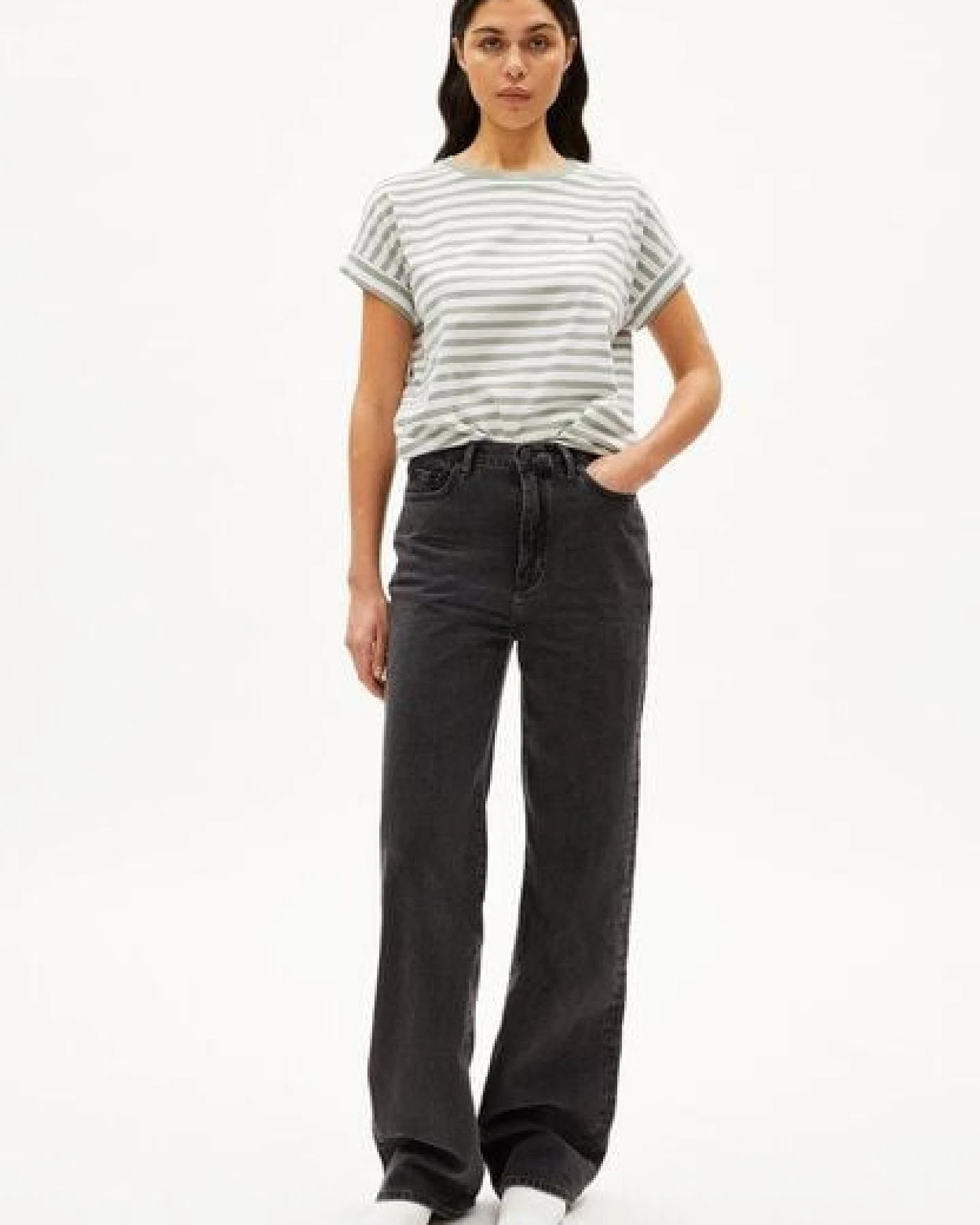 ARMEDANGELS IDAARA STRIPES Damen T-Shirt aus Bio-Baumwolle – Ansicht 4