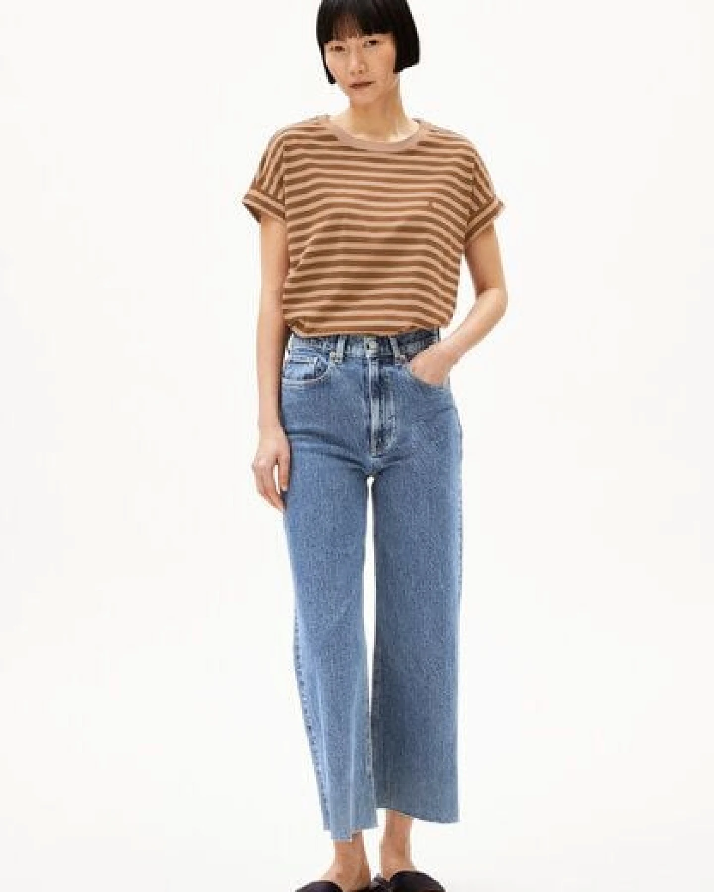 ARMEDANGELS IDAARA STRIPES Damen T-Shirt aus Bio-Baumwolle – Ansicht 4