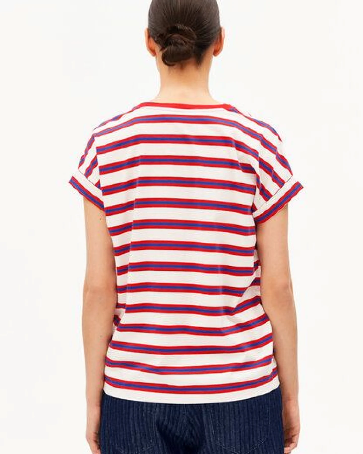 ARMEDANGELS IDAARA STRIPES Damen T-Shirt aus Bio-Baumwolle – Ansicht 2